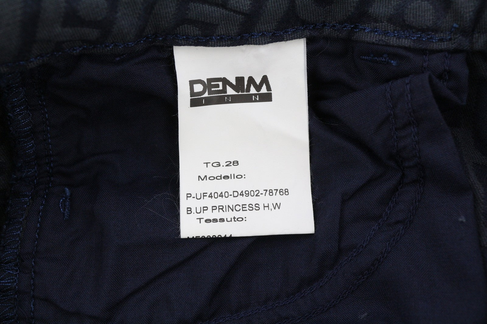 LIU JO Princess Women Jeans W28 Wide Leg Patterned Dark Denim Zip Fly