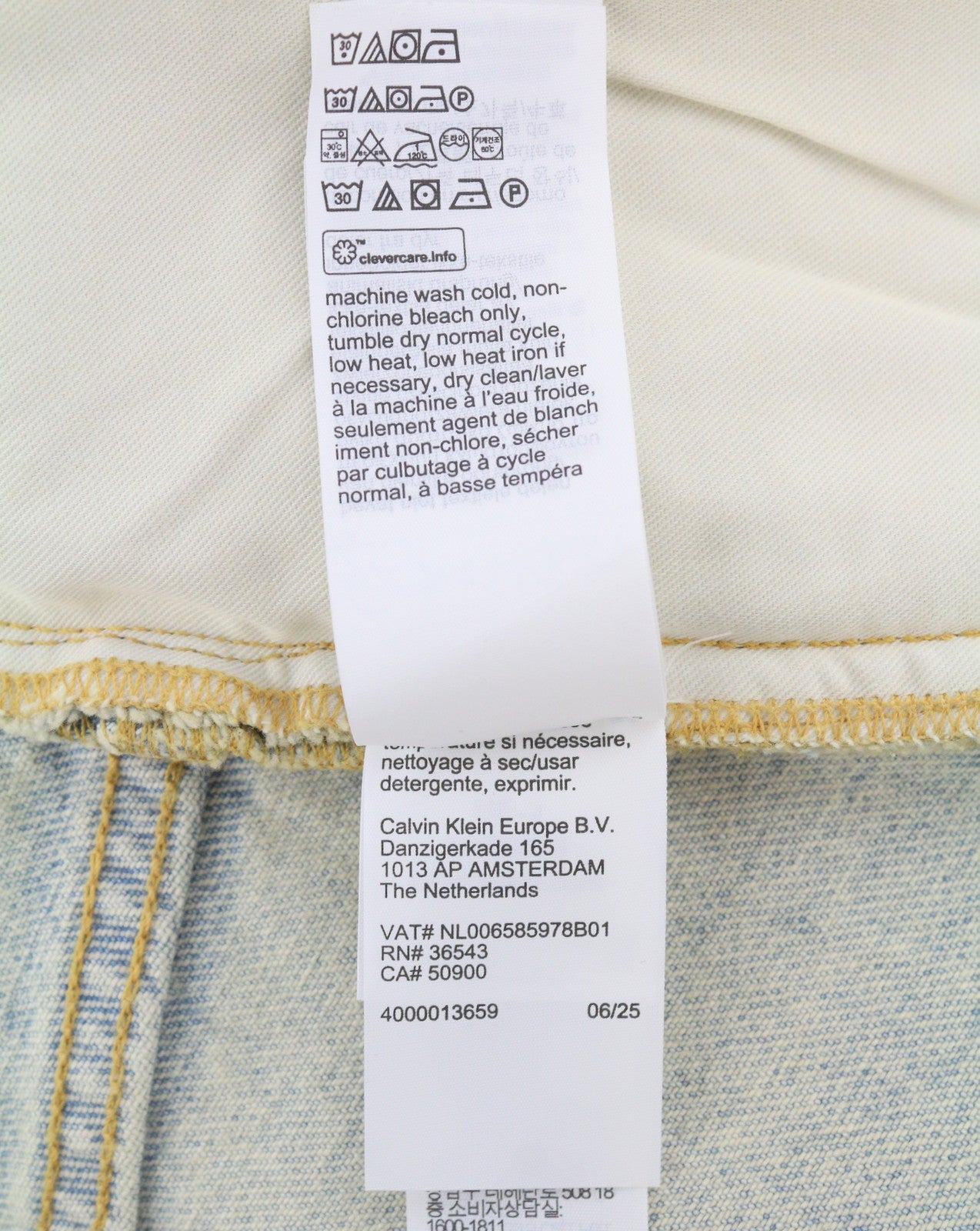 CALVIN KLEIN COLLECTION Men Jeans W36/L32 Blue Faded Relaxed Wide Leg RRP750