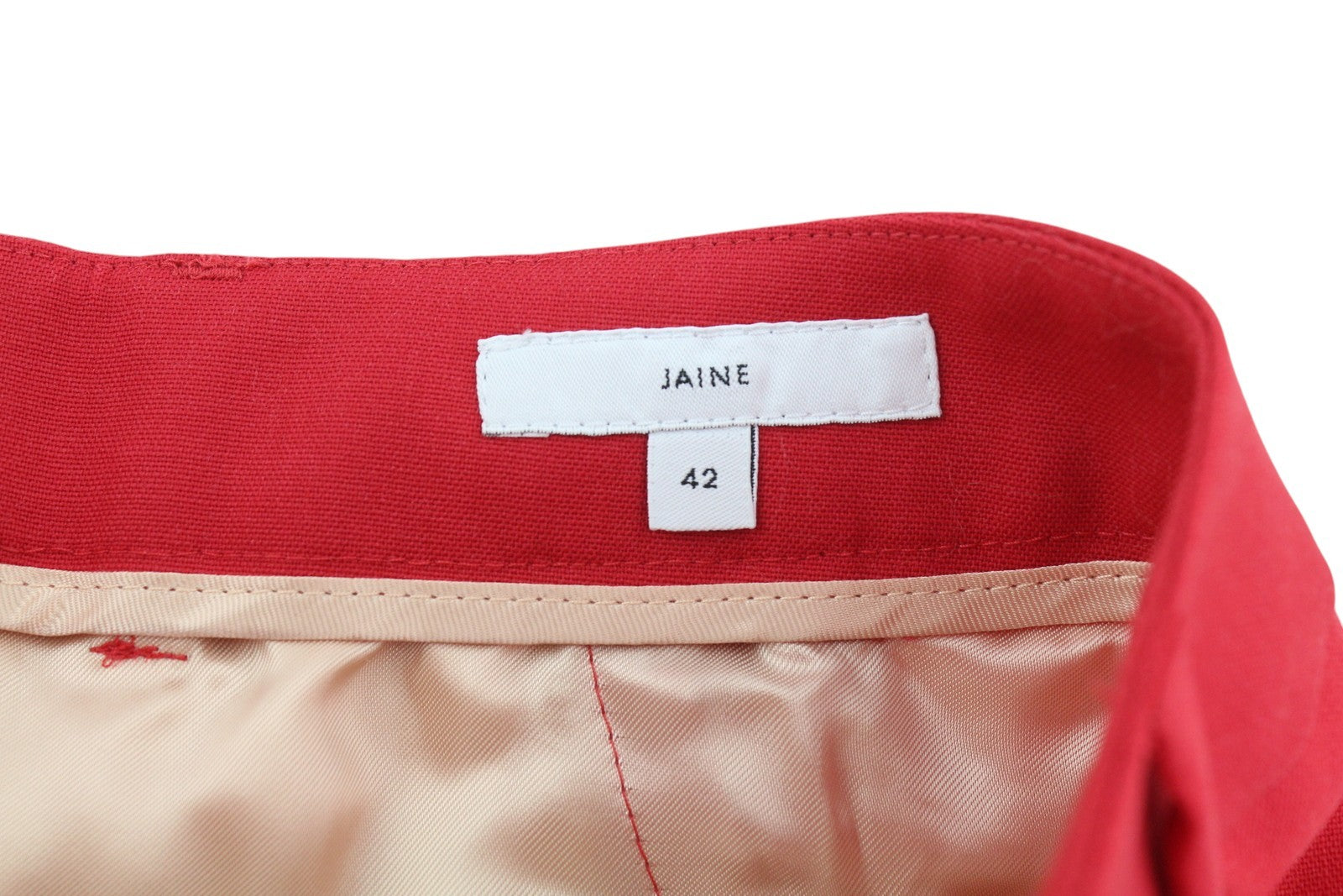 PT TORINO Jaine Women's Trousers 42 W30 Red Flared Bootcut Zip Ankle RRP249