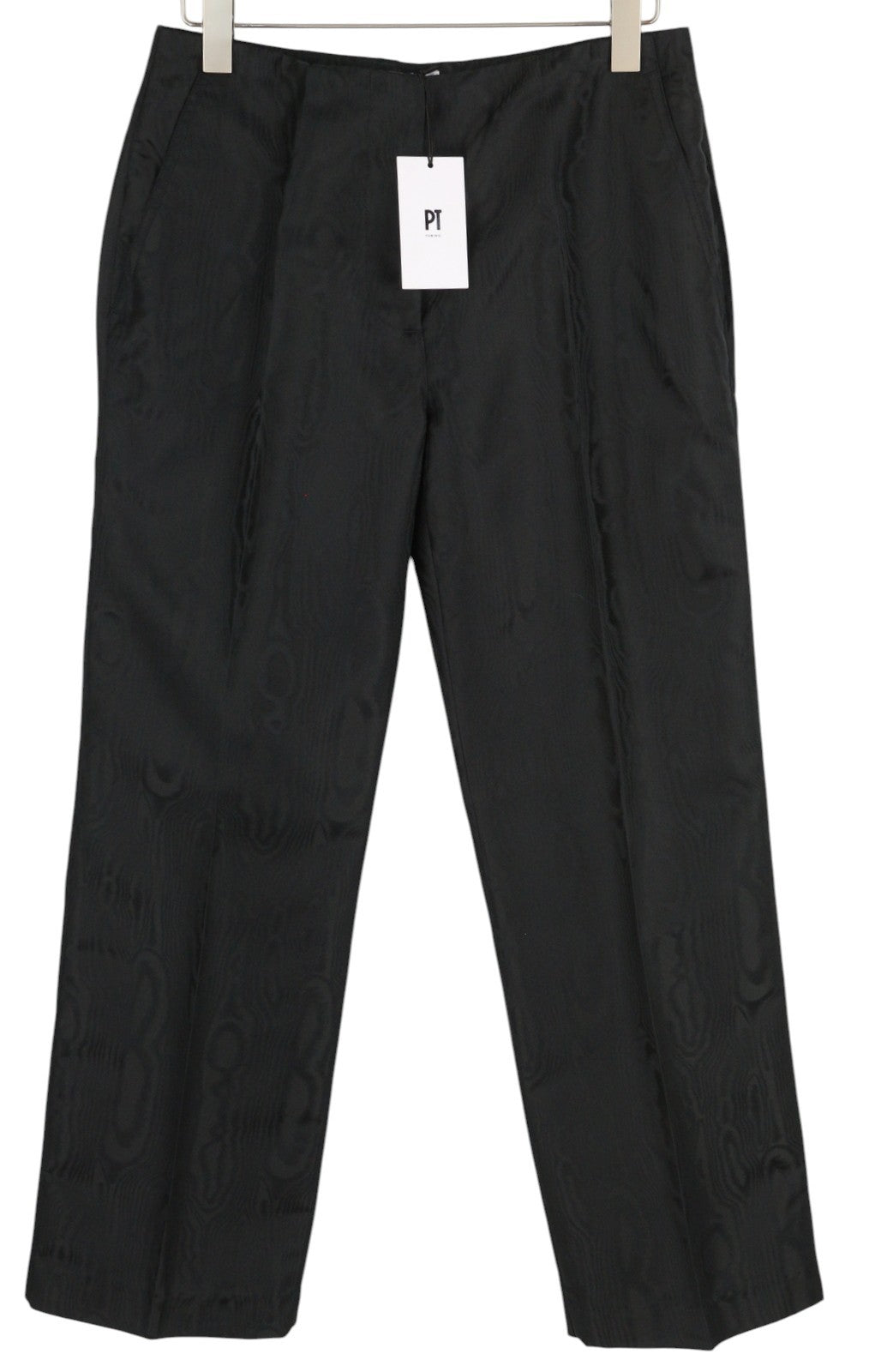 PT TORINO Mirna Women's Trousers 46 W34 Black Printed Regular Fit Zip