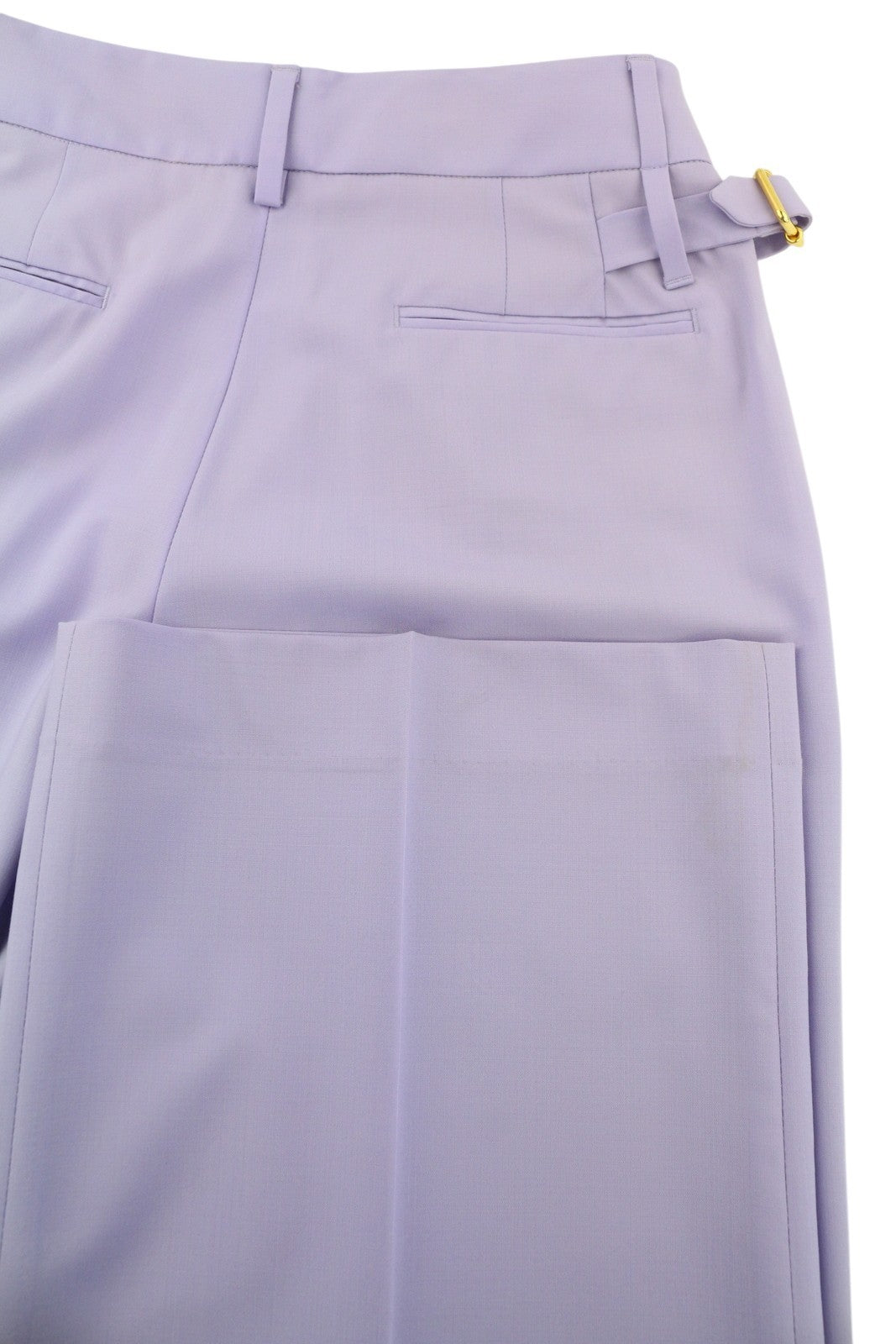 PT TORINO Isabel Women's Trousers 40 W26 Violet Wool Blend Fleece Flare RRP350