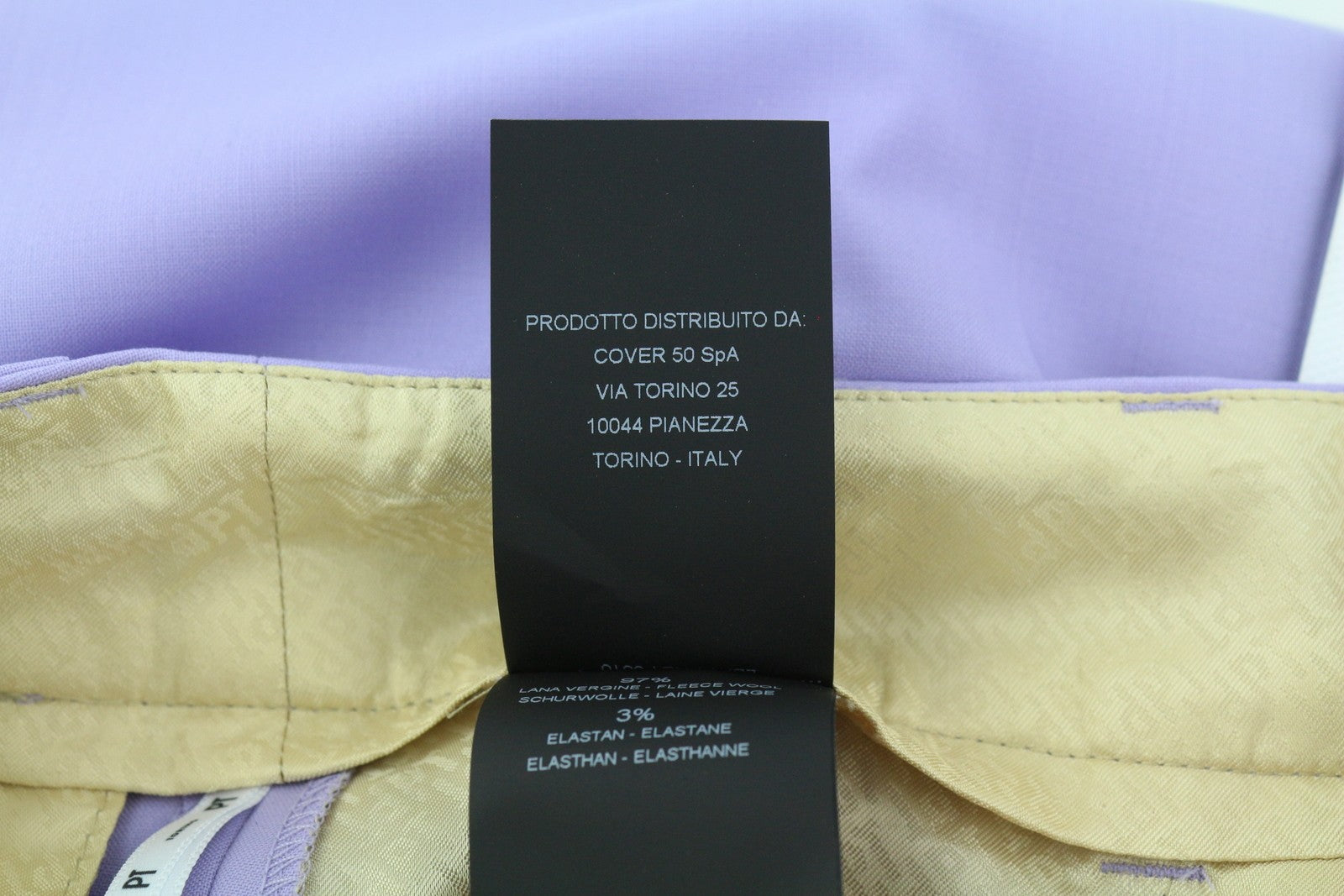 PT TORINO Isabel Women's Trousers 42 W27 Purple Wool Blend Fleece Flare RRP350