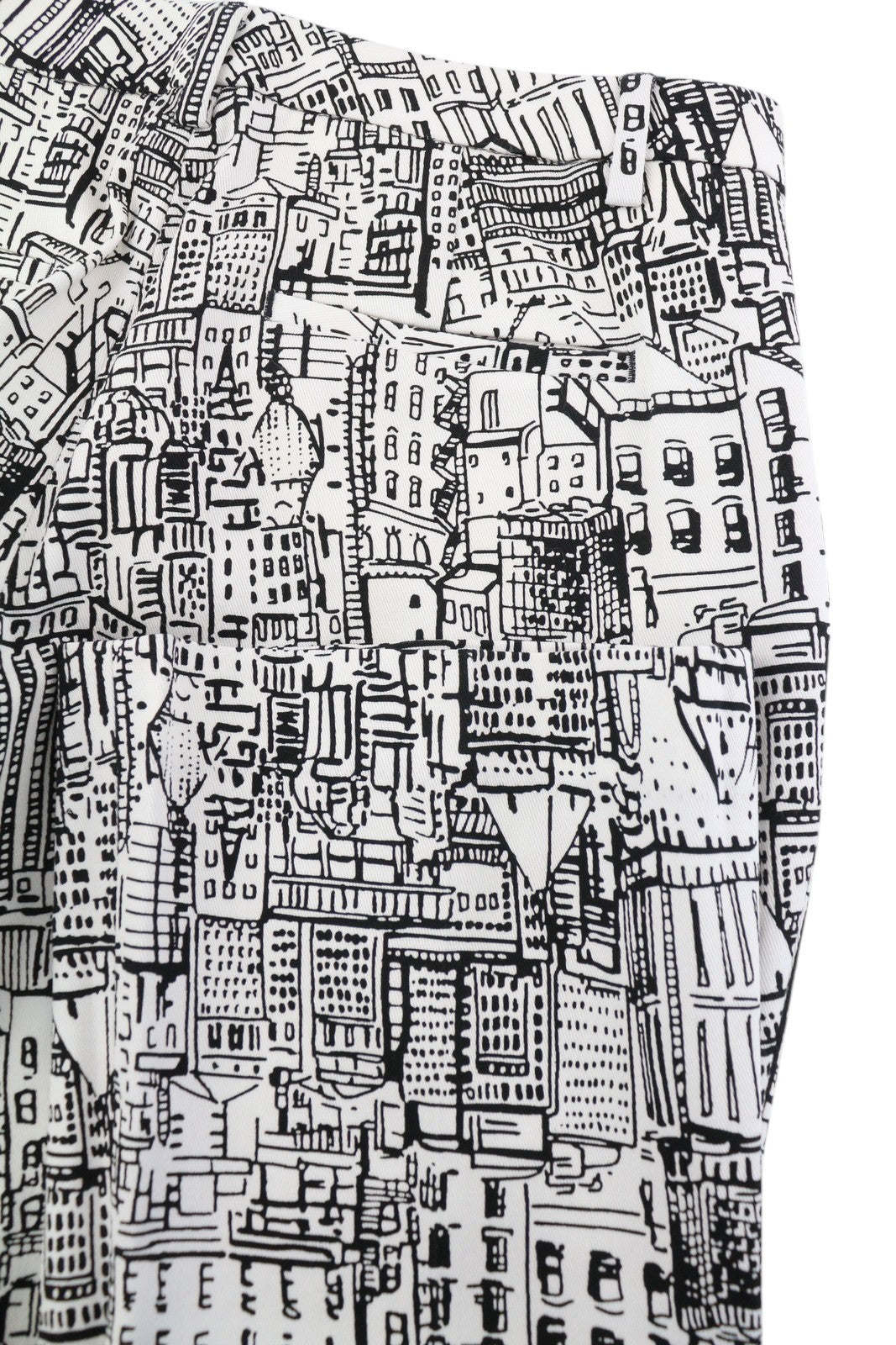 PT TORINO Jaine Women's Trousers 42 W30 City Print Bootcut Cropped RRP249