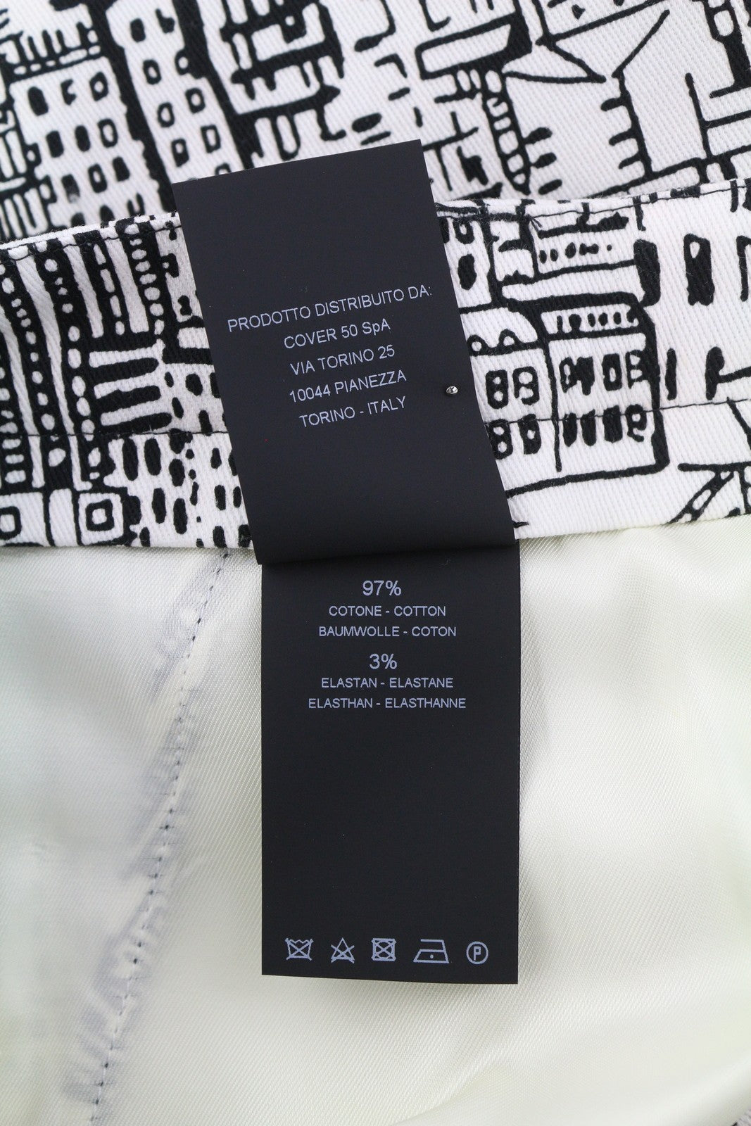 PT TORINO Jaine Women's Trousers 46 W32 City Print Bootcut Mid Ankle RRP249