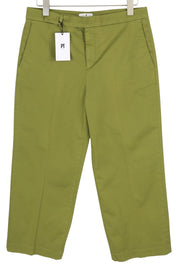 PT TORINO Michelle Women's Trousers 46 W33 Green Chino Zip Fly Regular