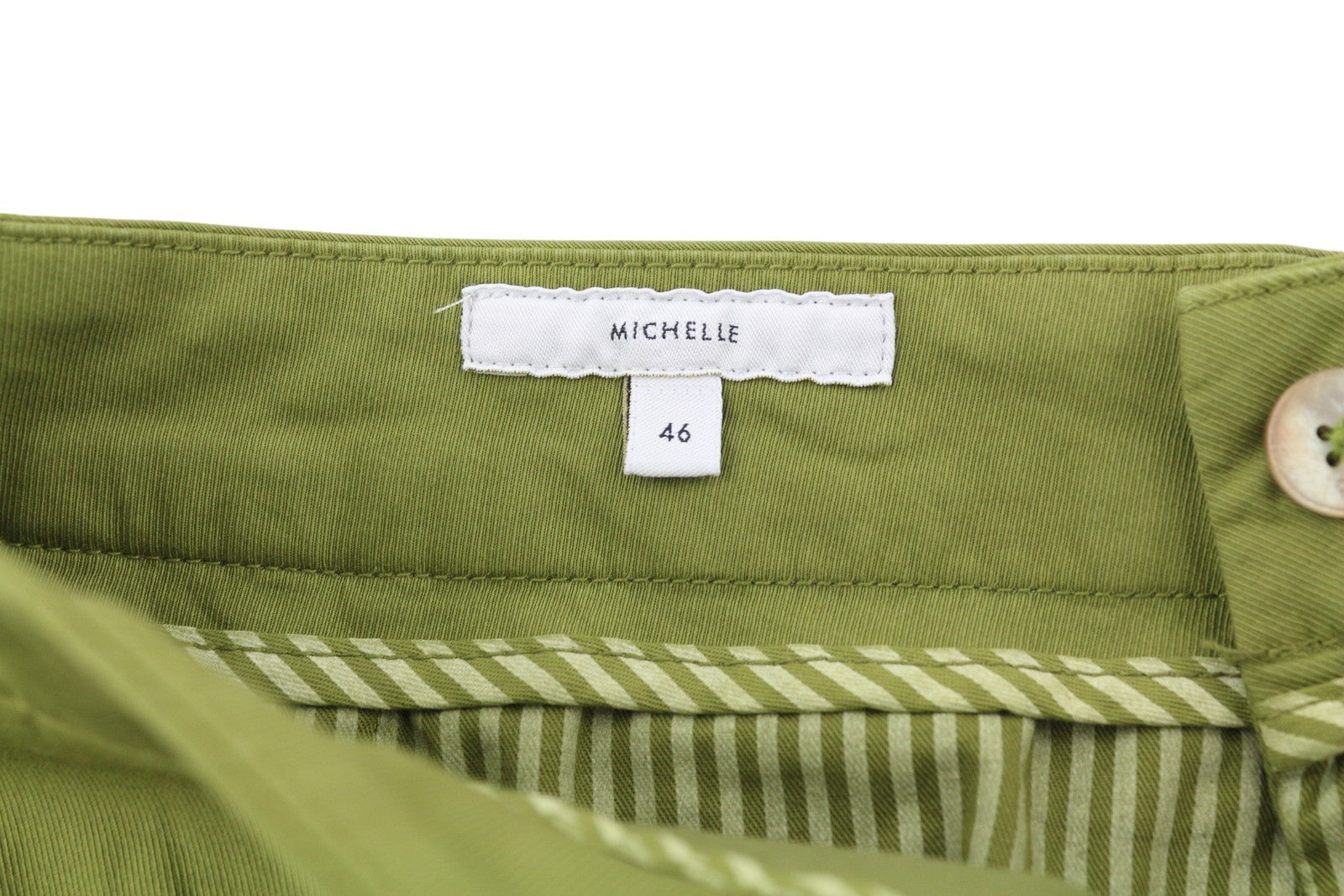 PT TORINO Michelle Women's Trousers 46 W33 Green Chino Zip Fly Regular