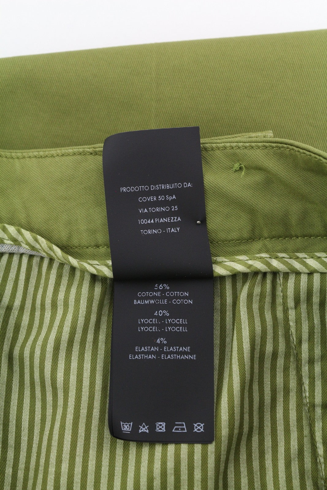 PT TORINO Michelle Women's Trousers 46 W33 Green Chino Zip Fly Regular