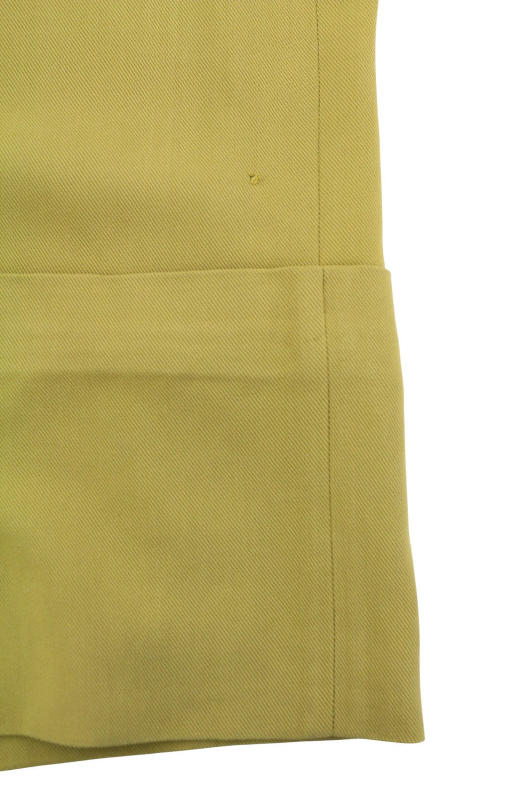 PT TORINO Colette Women's Trousers 42 W30 Green Linen Blend Turn-Up Zip RRP315