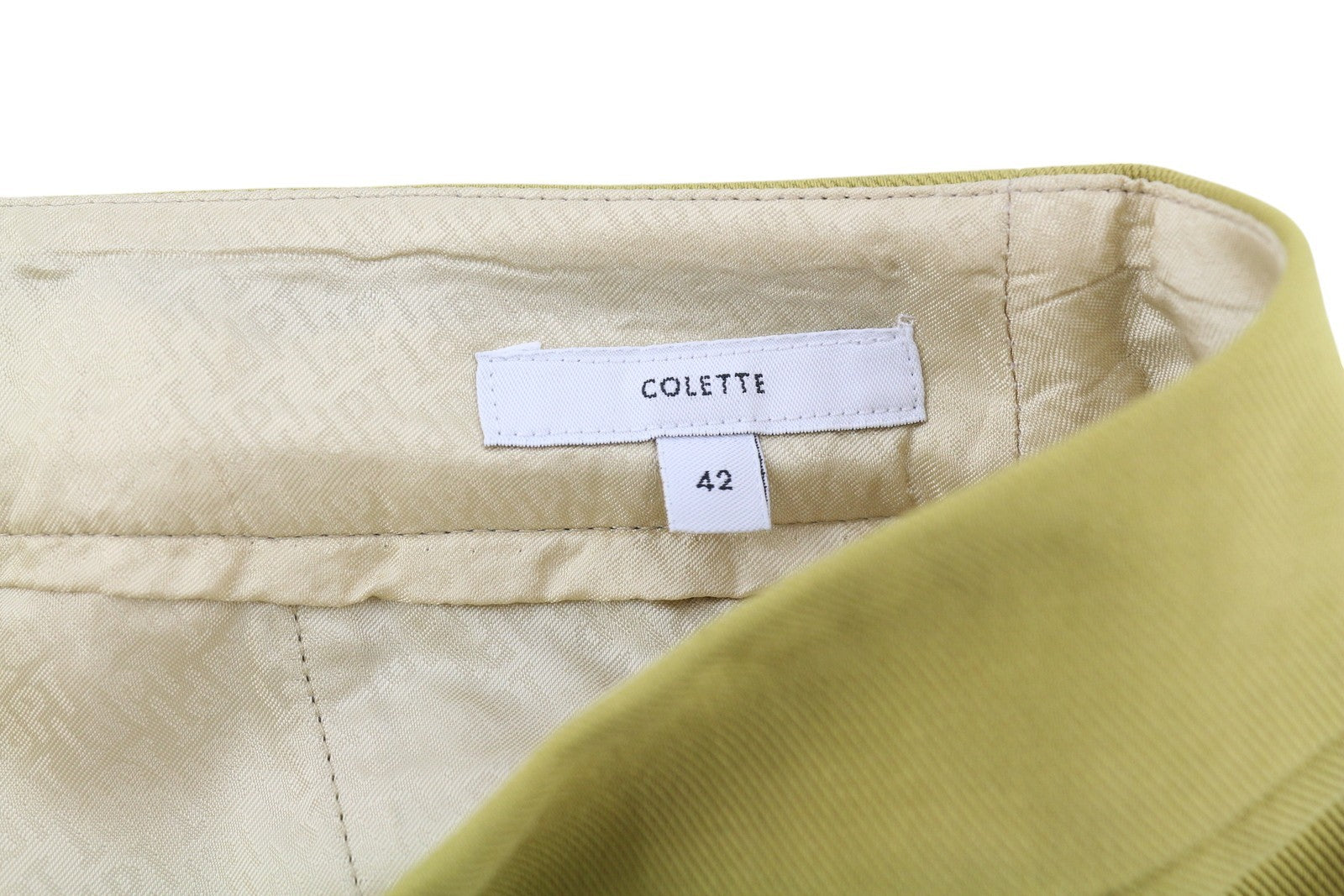 PT TORINO Colette Women's Trousers 42 W30 Green Linen Blend Turn-Up Zip RRP315