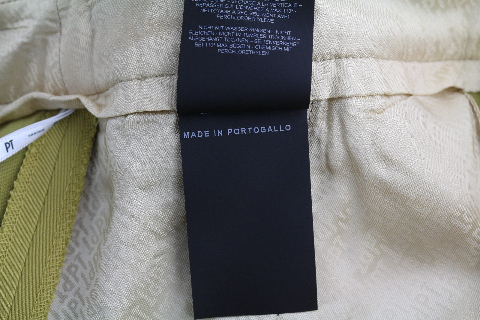 PT TORINO Colette Women's Trousers 42 W30 Green Linen Turn-Up Ankle Zip RRP315