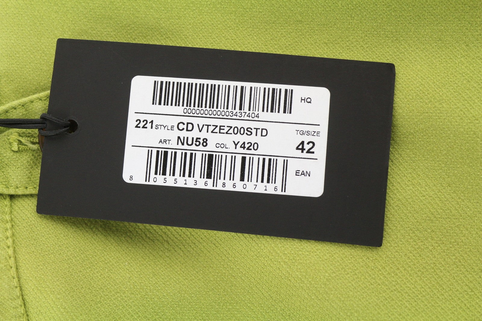 PT TORINO Zoe Women's Trousers 42 W28 Green Linen Cargo High Waist Slim