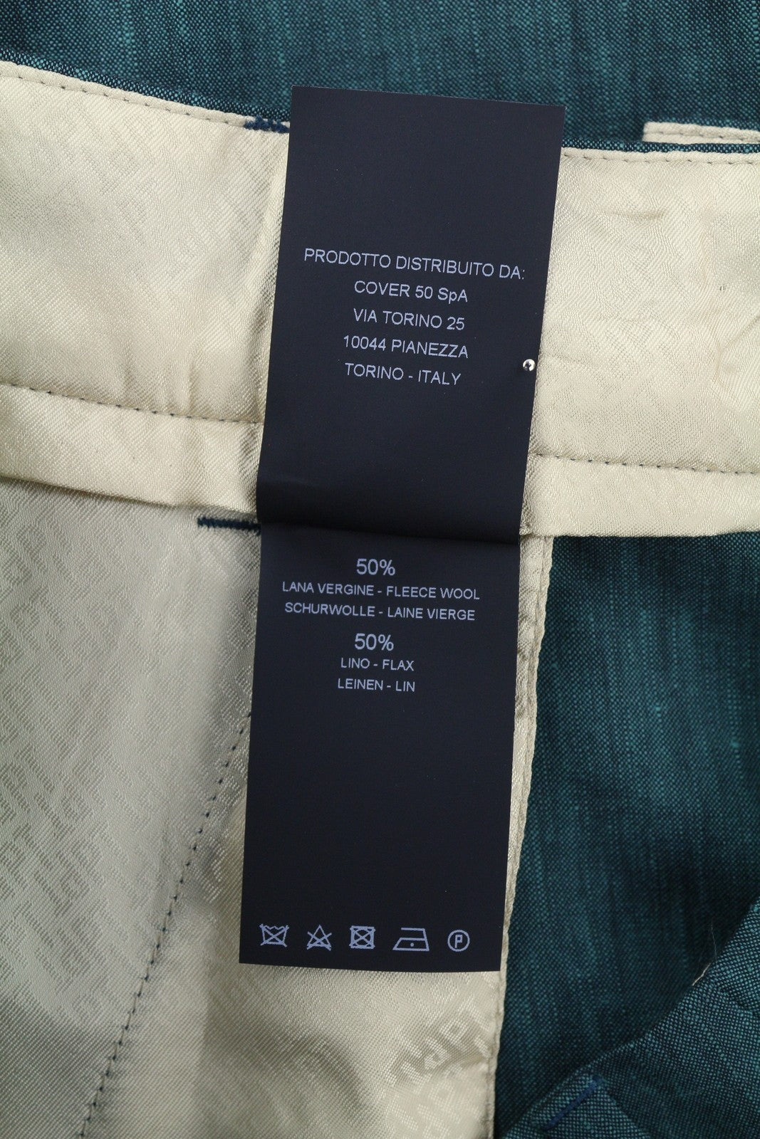 PT TORINO Isabel Women Trousers 40 W26 Fleece Wool Linen Flared Pleated RRP350