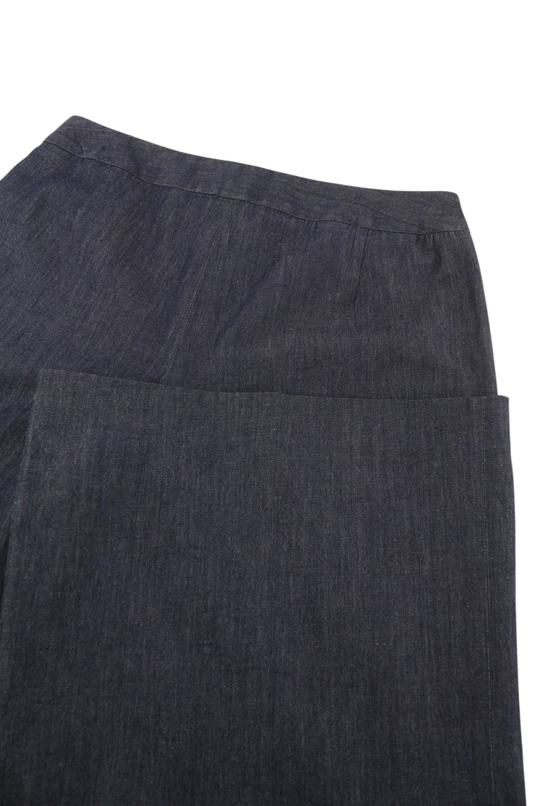 PT TORINO Katharine Women's Trousers 42 W30 Blue Denim Look High Waist Flare