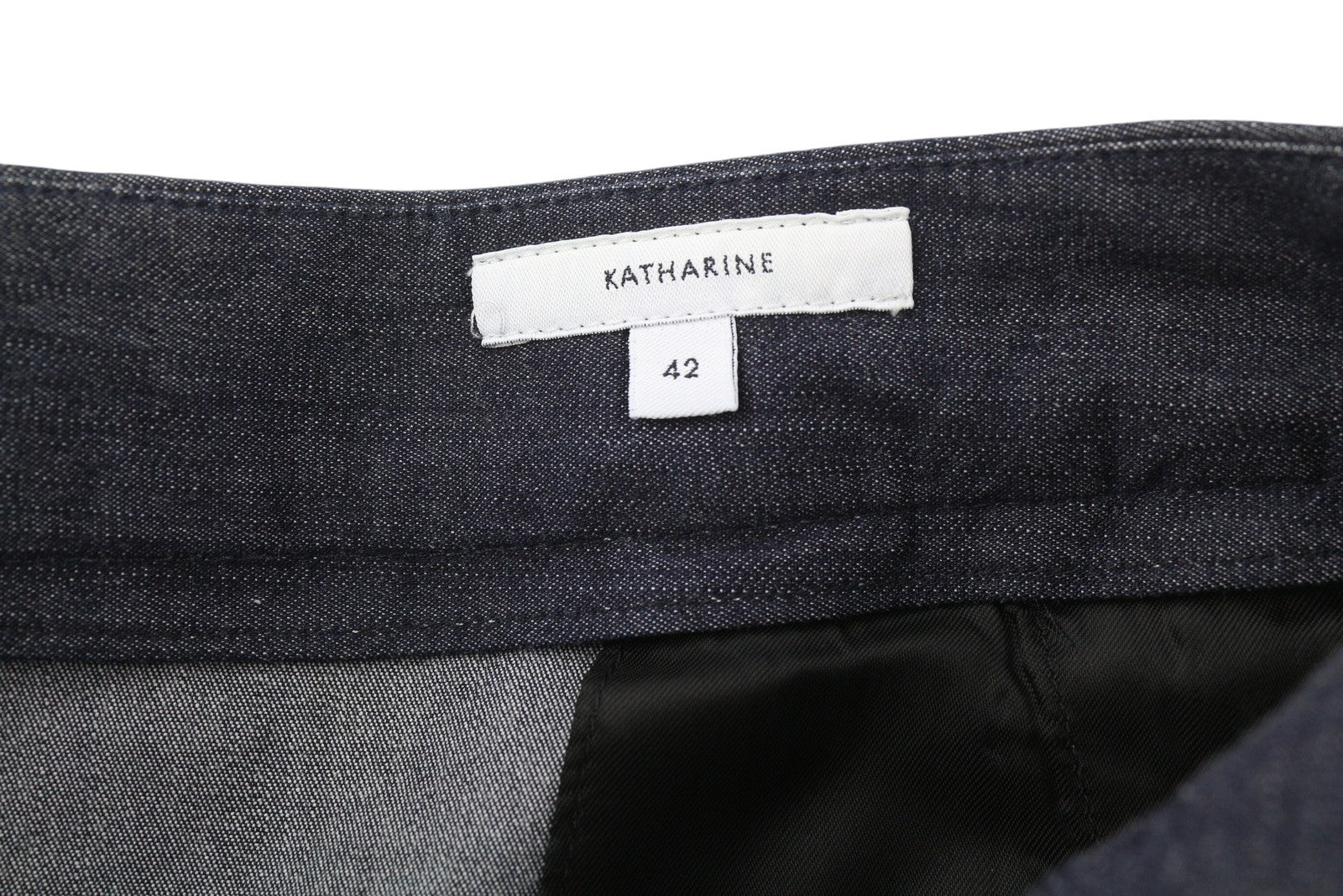 PT TORINO Katharine Women's Trousers 42 W30 Blue Denim Look High Waist Flare