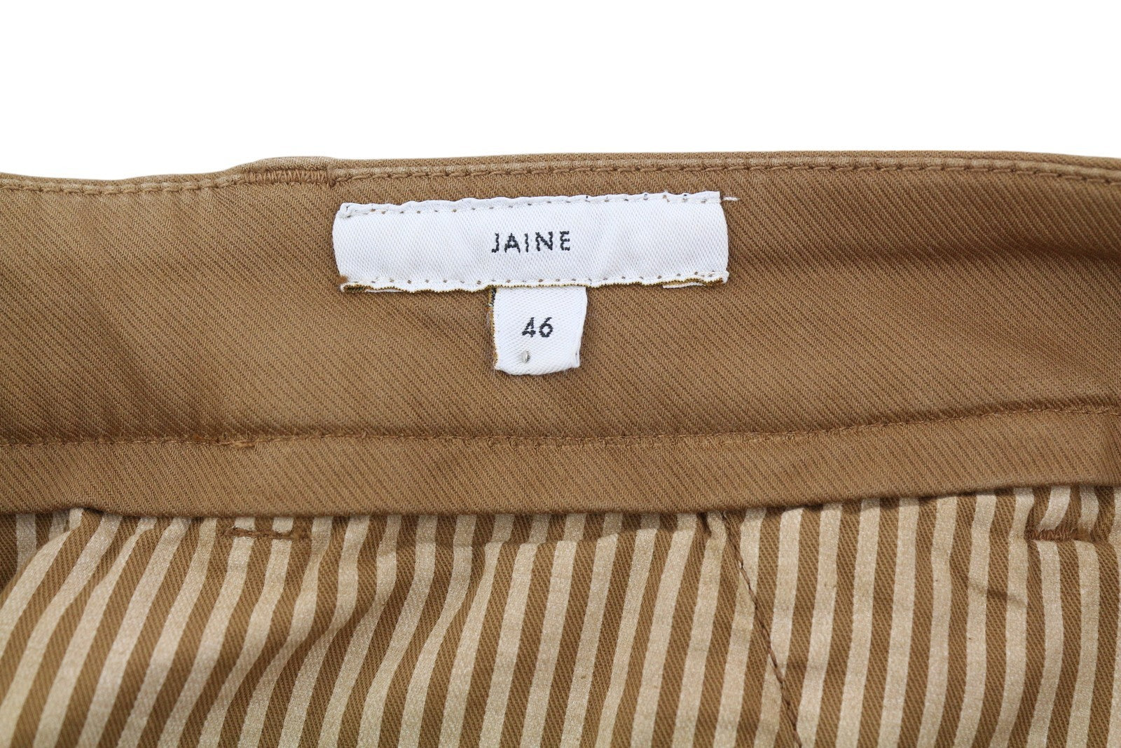 PT TORINO Jaine Women's Trousers 46 W33 Brown Bootcut Ankle Zip Fit RRP249