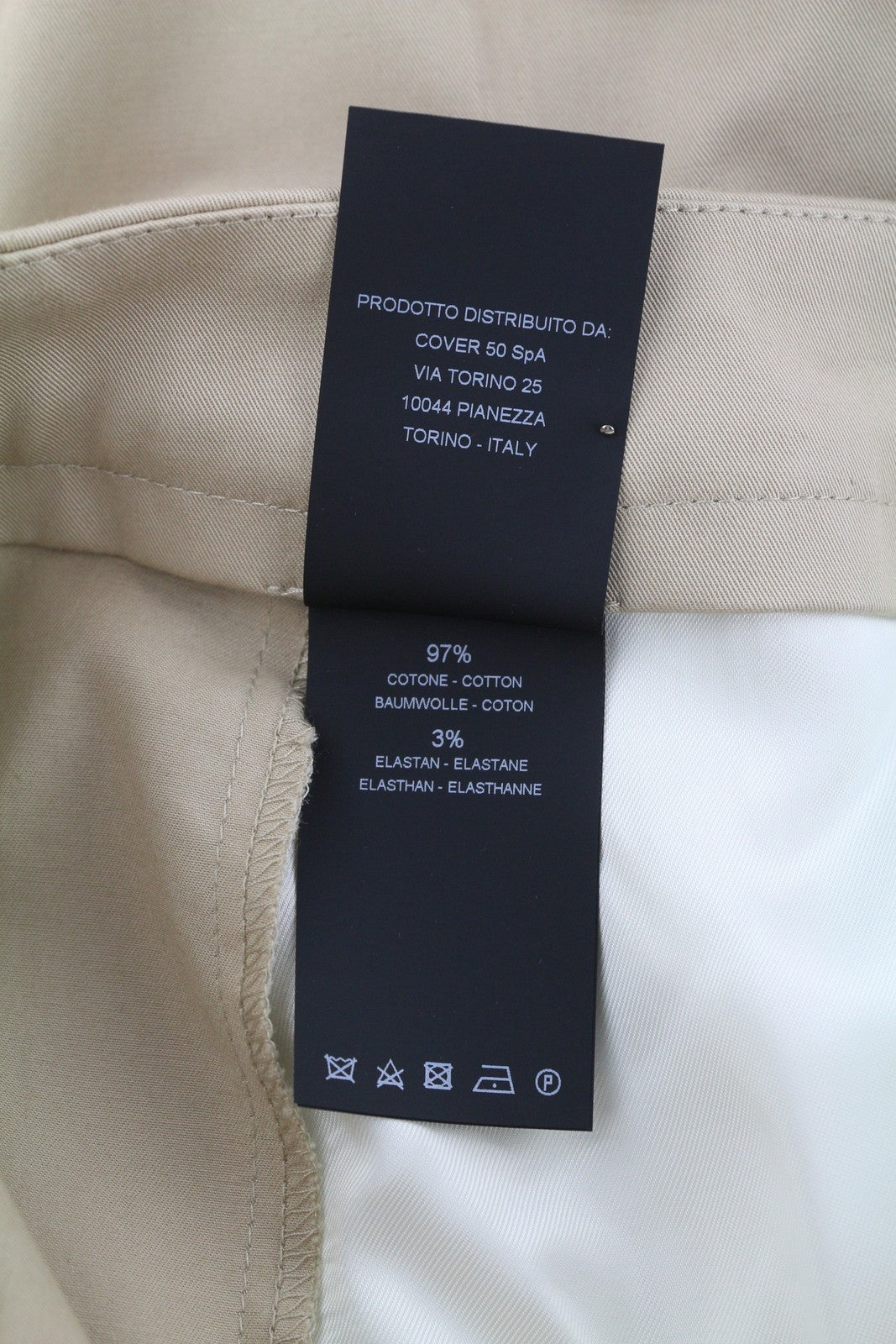 PT TORINO Mia Women's Trousers 42 W28 White Floral Flared High Waist Ankle