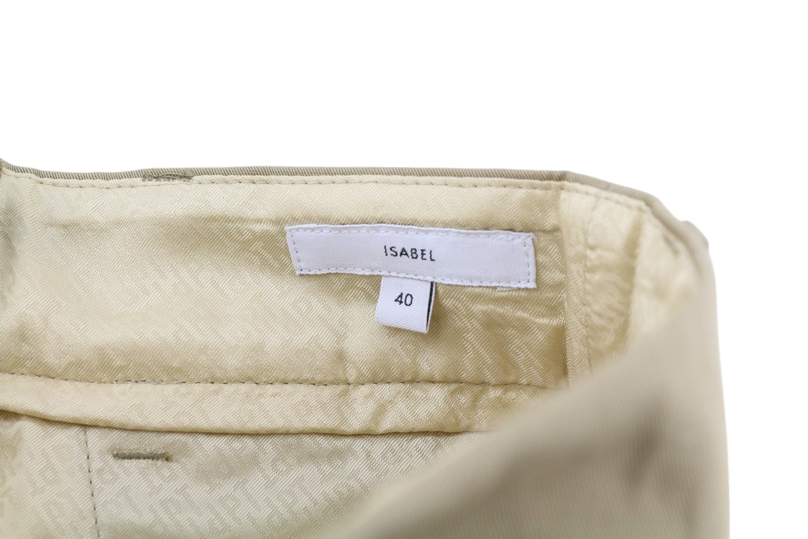 PT TORINO Isabel Women Trousers 40 W26 Beige Linen Blend Flared Pleated RRP350