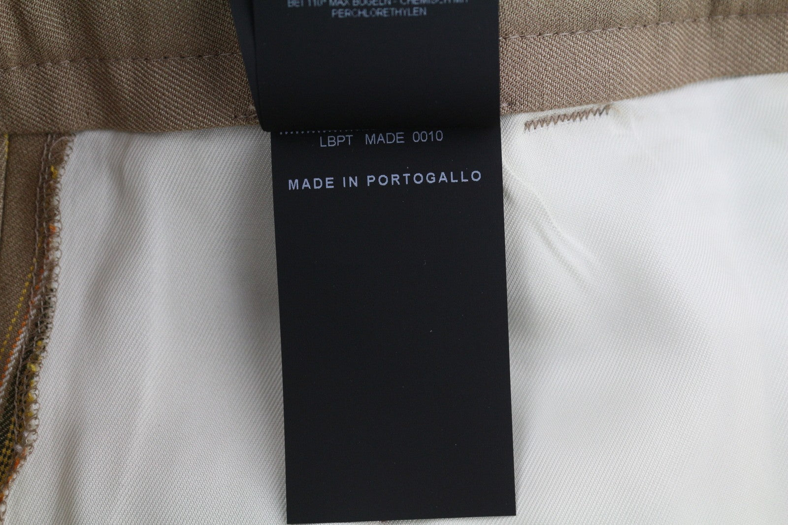 PT TORINO Ambra Women's Trousers 40 W28 Brown Linen Pinstripe Turn-Up