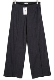 PT TORINO Women's Trousers 38 W29 Denim Look Dark Blue Flared High Waist