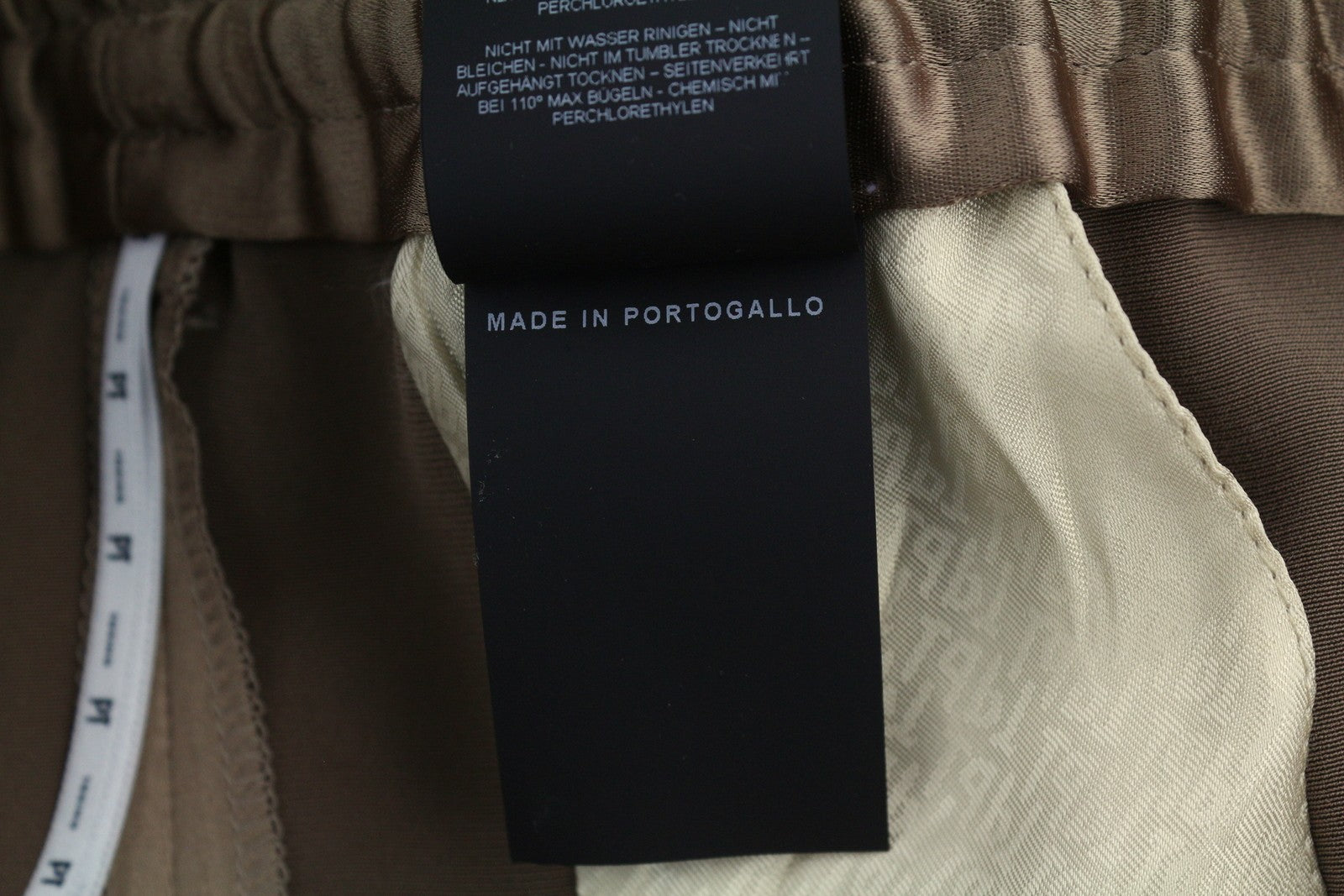 PT TORINO Lydia Women's Trousers 44 W31 Brown Shiny Flared Leg Elastic Waist