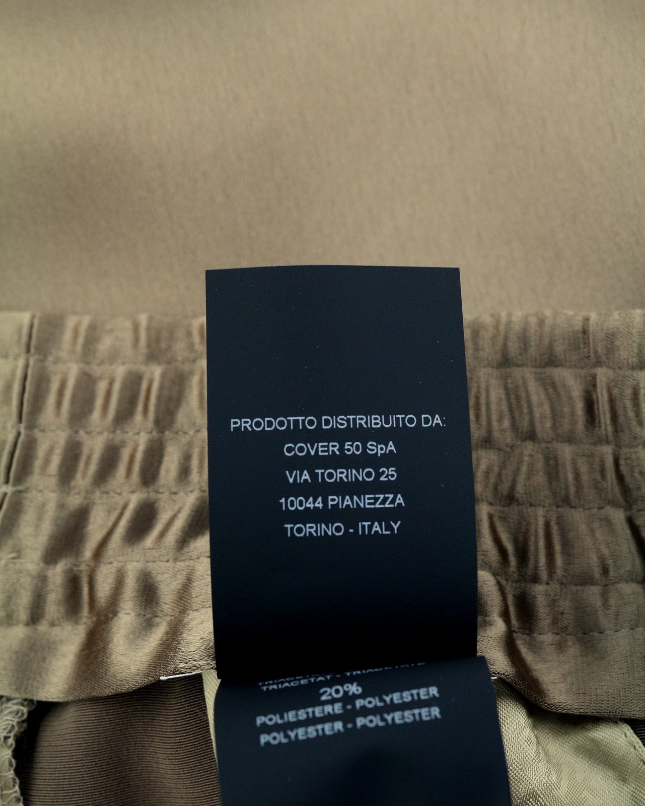 PT TORINO Lydia Women Trousers 40 W28 Brown Shiny Stretch Flare Elastic Waist