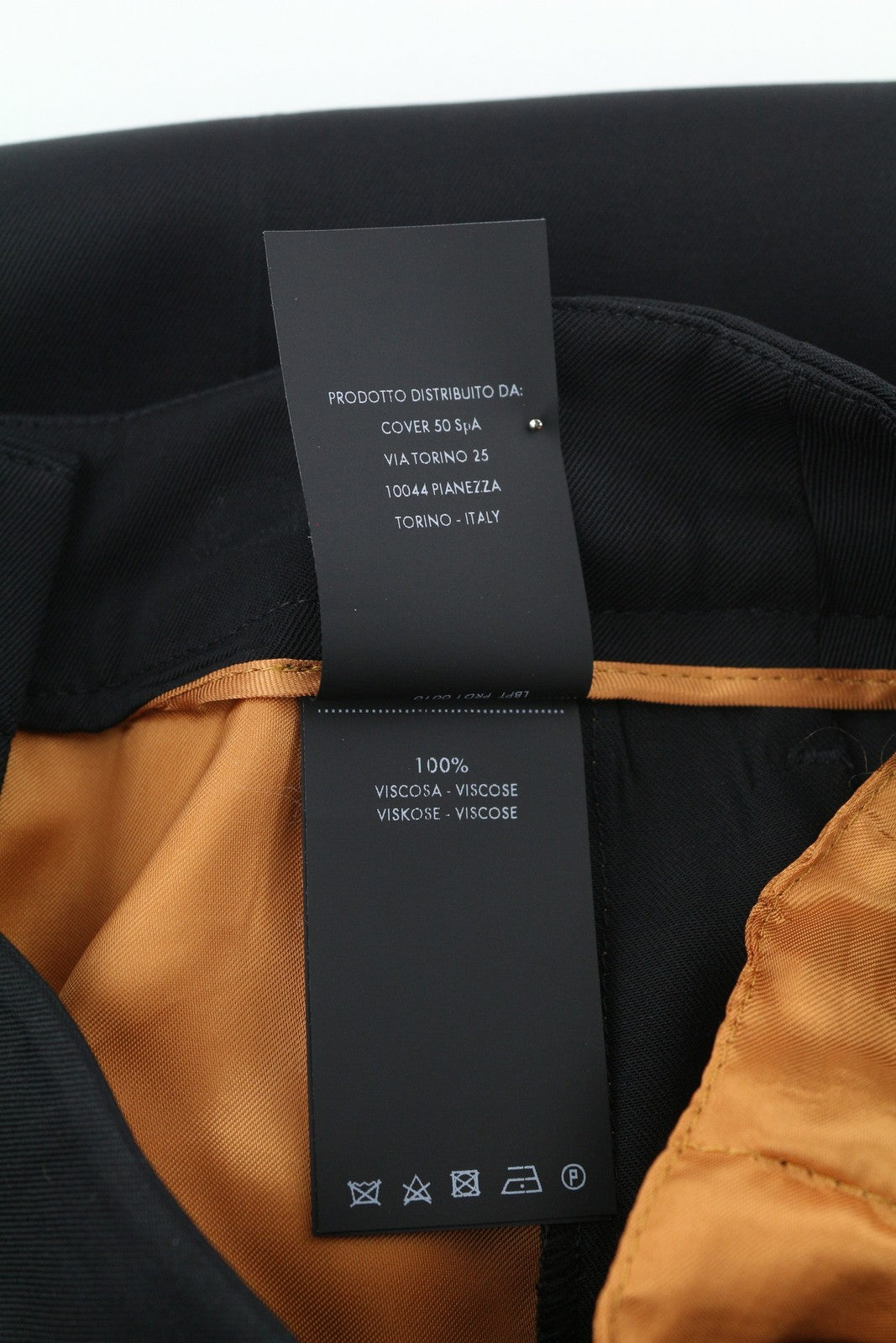 PT TORINO Mia Women's Trousers 38 W26 Black Flared Zip Fly High Waist Fit