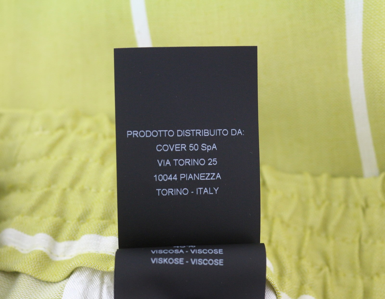 PT TORINO Lydia Women's Trousers 42 W30 Green Elastic Waist Pinstriped Linen