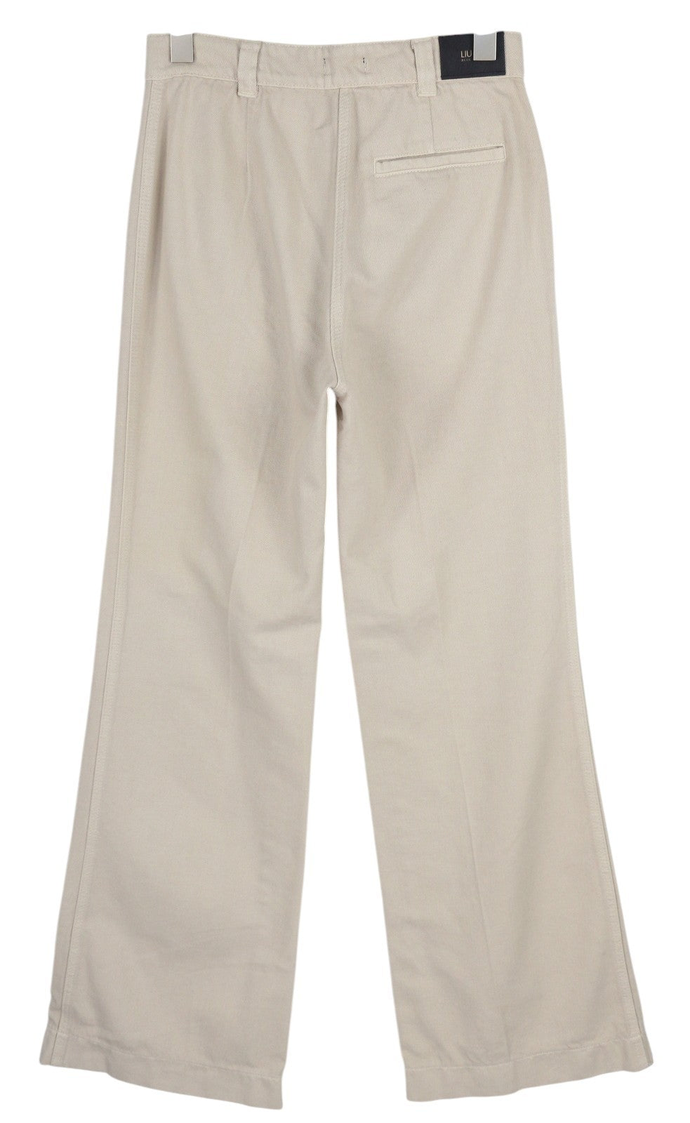 LIU JO Lungo Women's Jeans W28 Beige High Waist Bootcut Light Denim