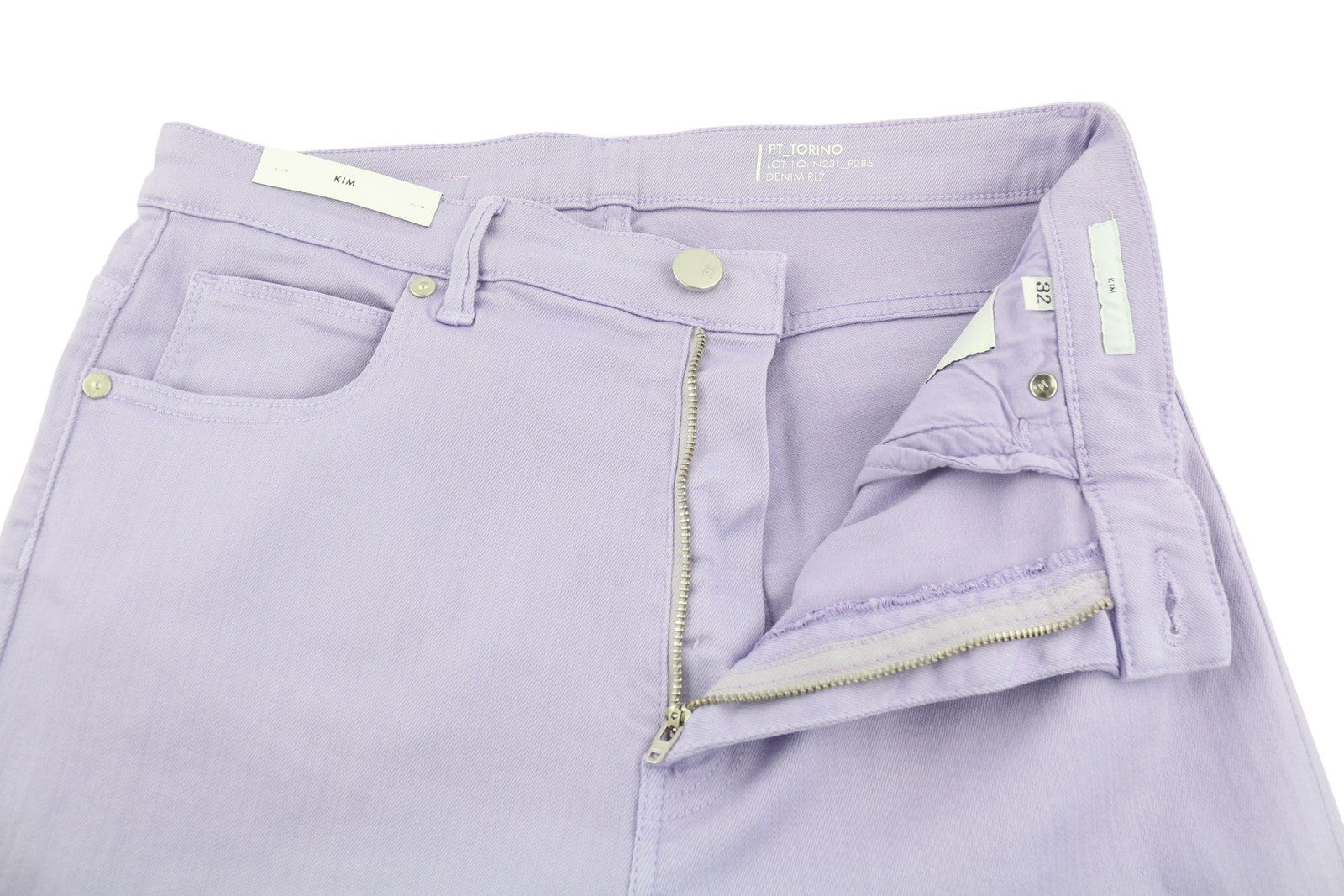 PT TORINO Kim Women's Jeans W32 Violet Purple Bootcut Stretch Ankle Fit
