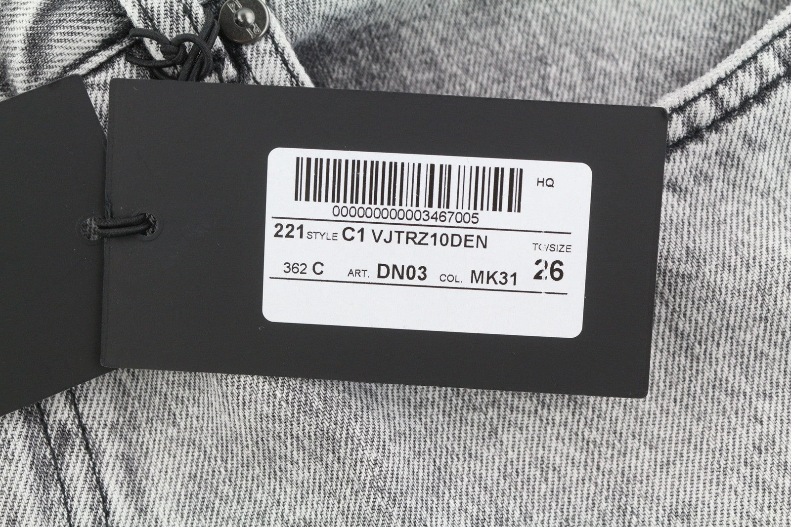 PT TORINO Tracy Women's Jeans W26 Grey Washed Straight Ankle Length