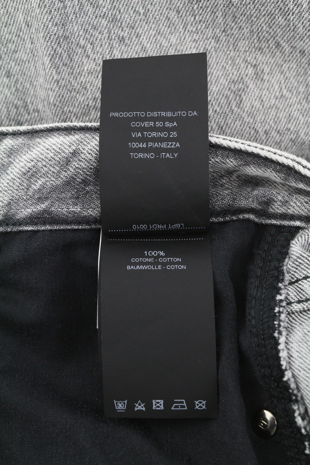 PT TORINO Tracy Women's Jeans W26 Grey Washed Straight Ankle Length