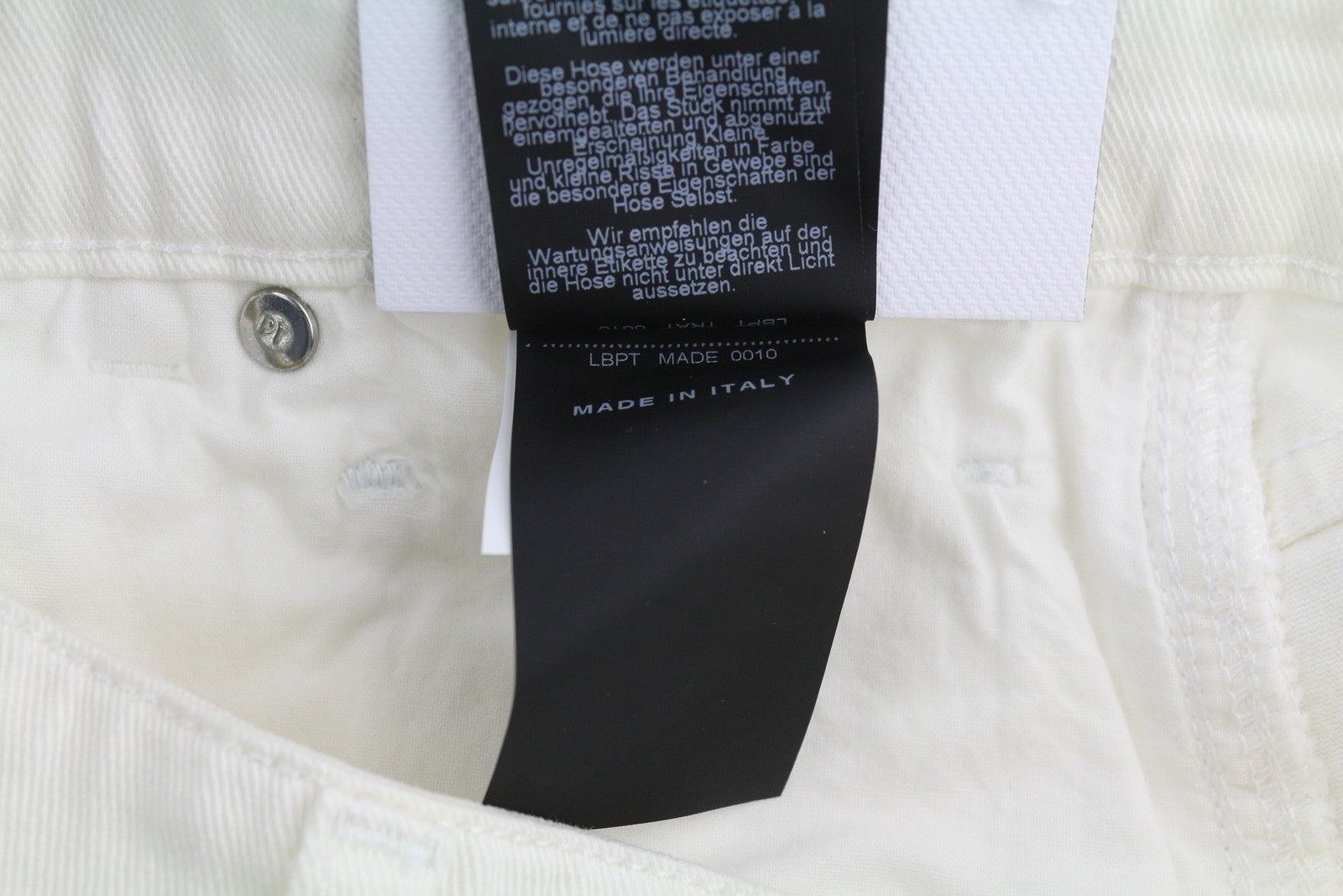 PT TORINO Cyndi Women's Jeans W28 White High Waist Flared Denim Logo