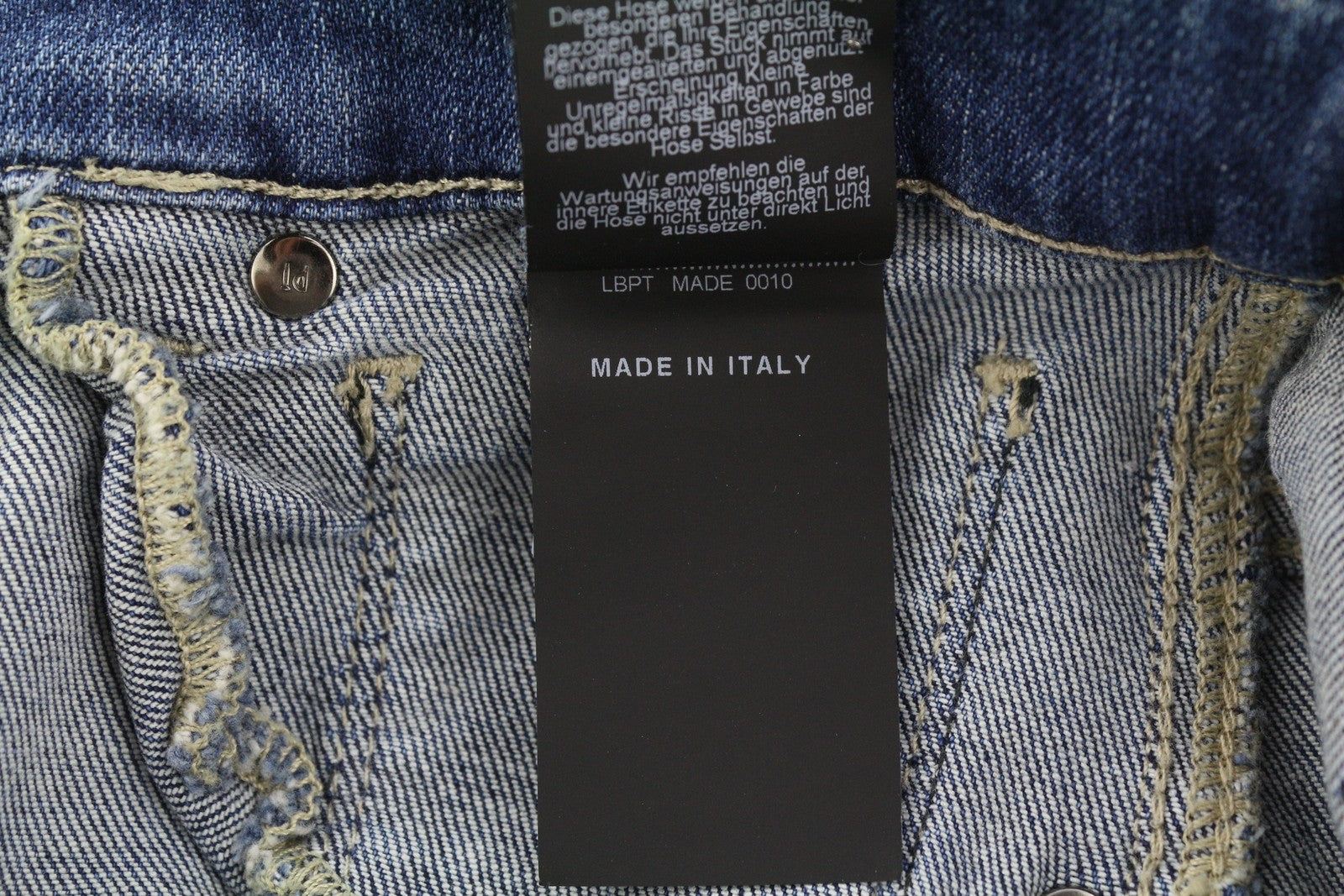 PT TORINO Cyndi Women's Jeans W26 Blue Embroidered Flared High Waist