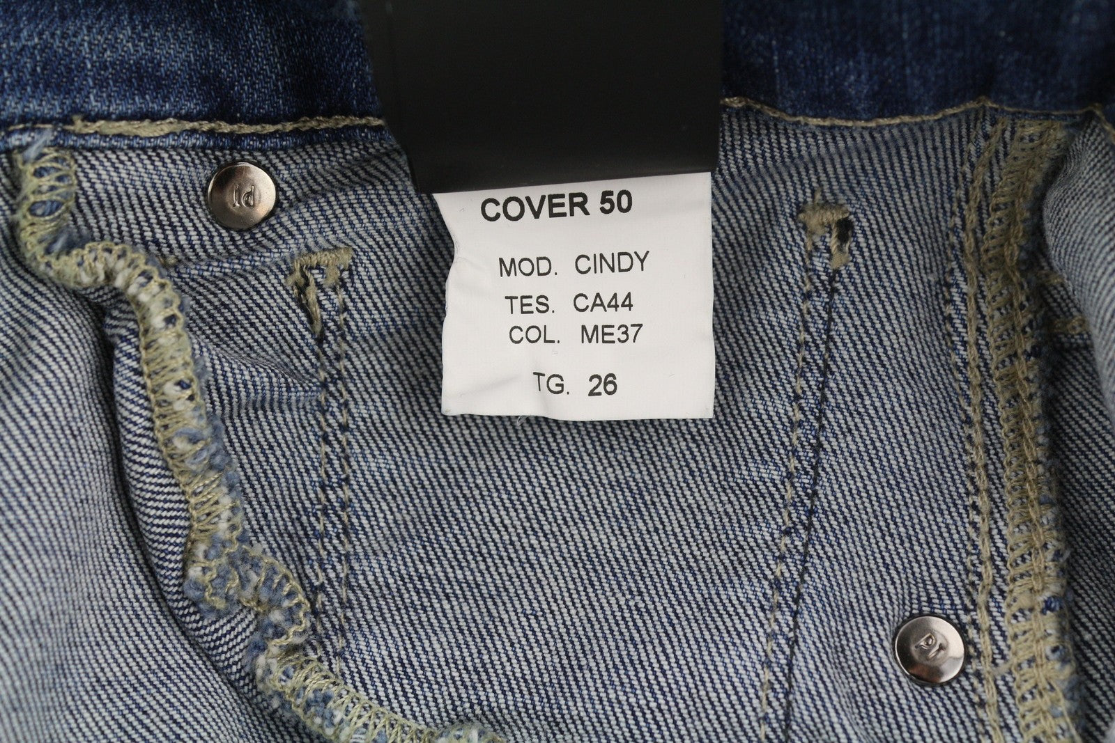 PT TORINO Cyndi Women's Jeans W26 Blue Embroidered Flared High Waist