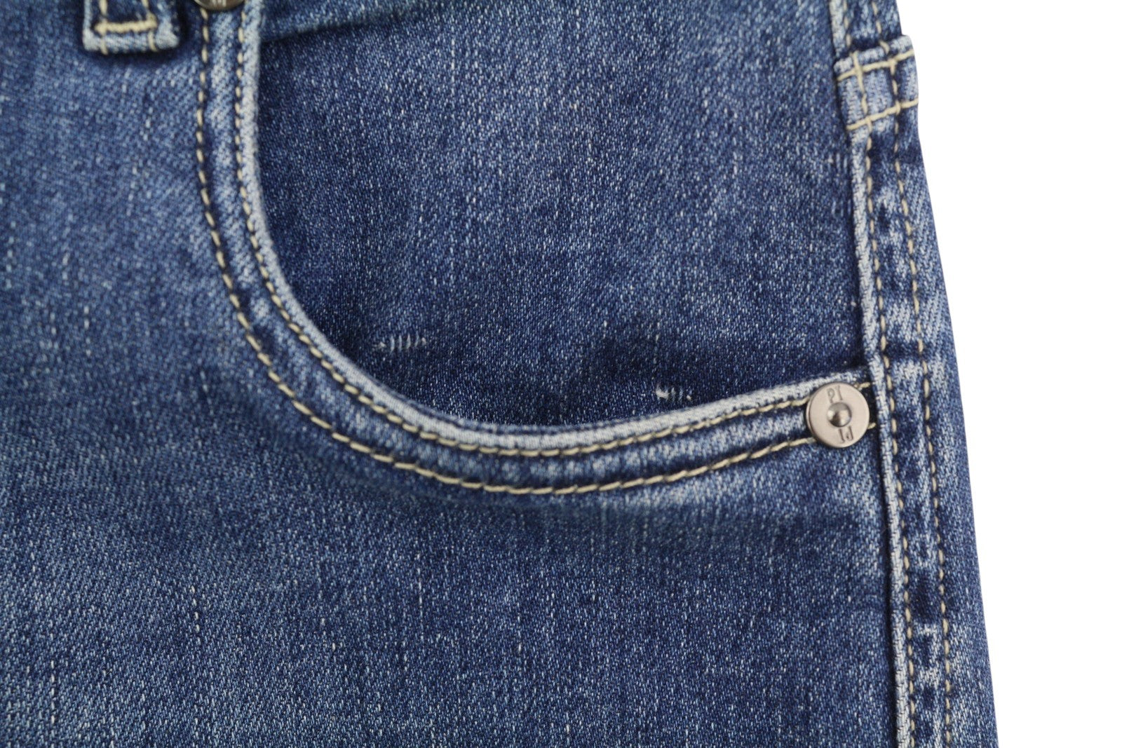 PT TORINO Cyndi Women's Jeans W26 Blue Embroidered Flared High Waist