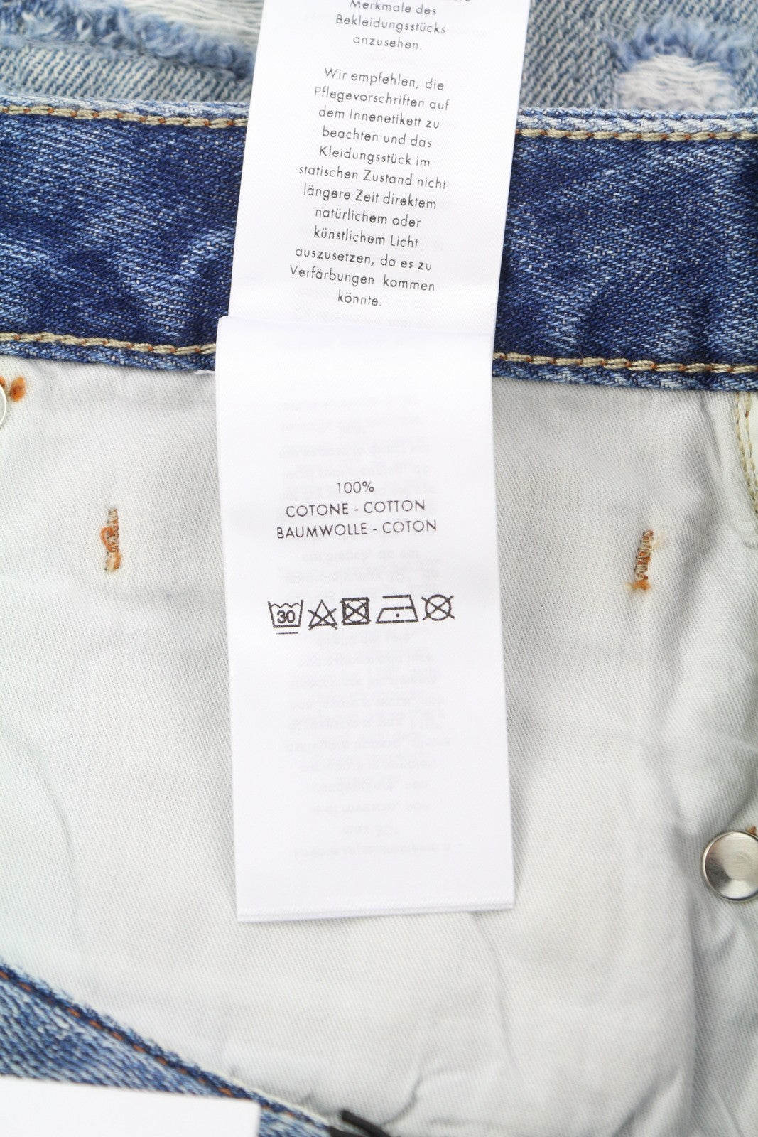 PT TORINO Tina Women's Jeans W29 Blue Denim Ripped Distressed Cropped