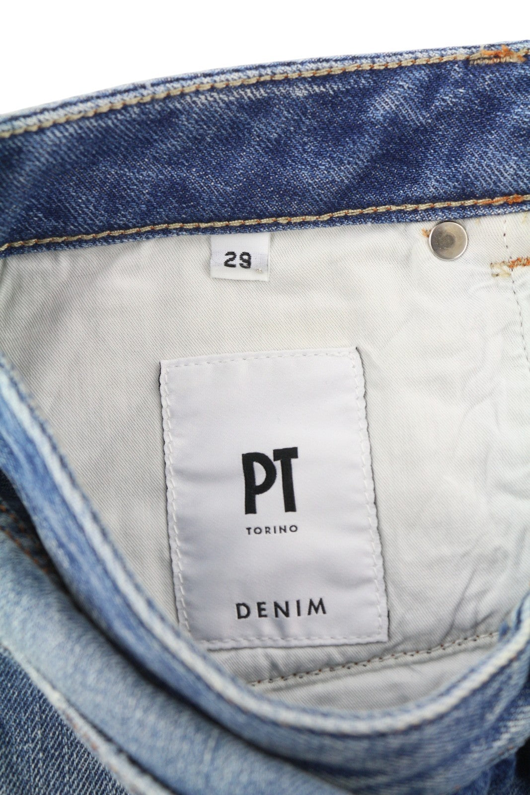 PT TORINO Tina Women's Jeans W29 Blue Denim Ripped Distressed Cropped