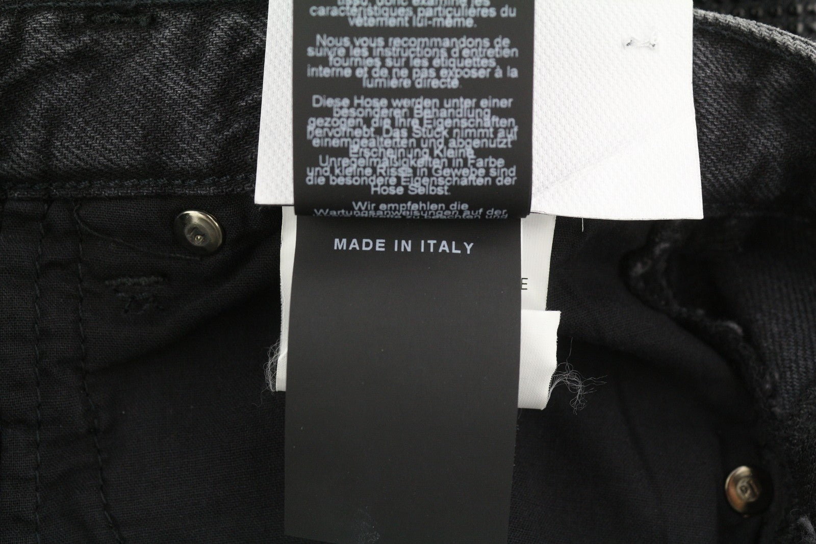 PT TORINO Tracy Women's Jeans W26 Black Straight Fit Rhinestone Detail