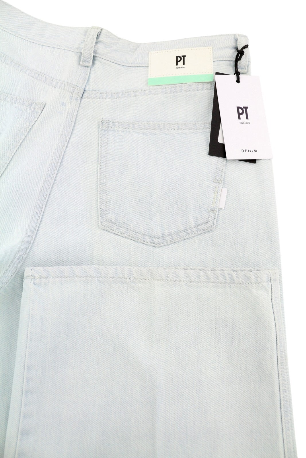 PT TORINO Tracy Women's Jeans W28 Blue Straight Zip Fly Cropped Denim