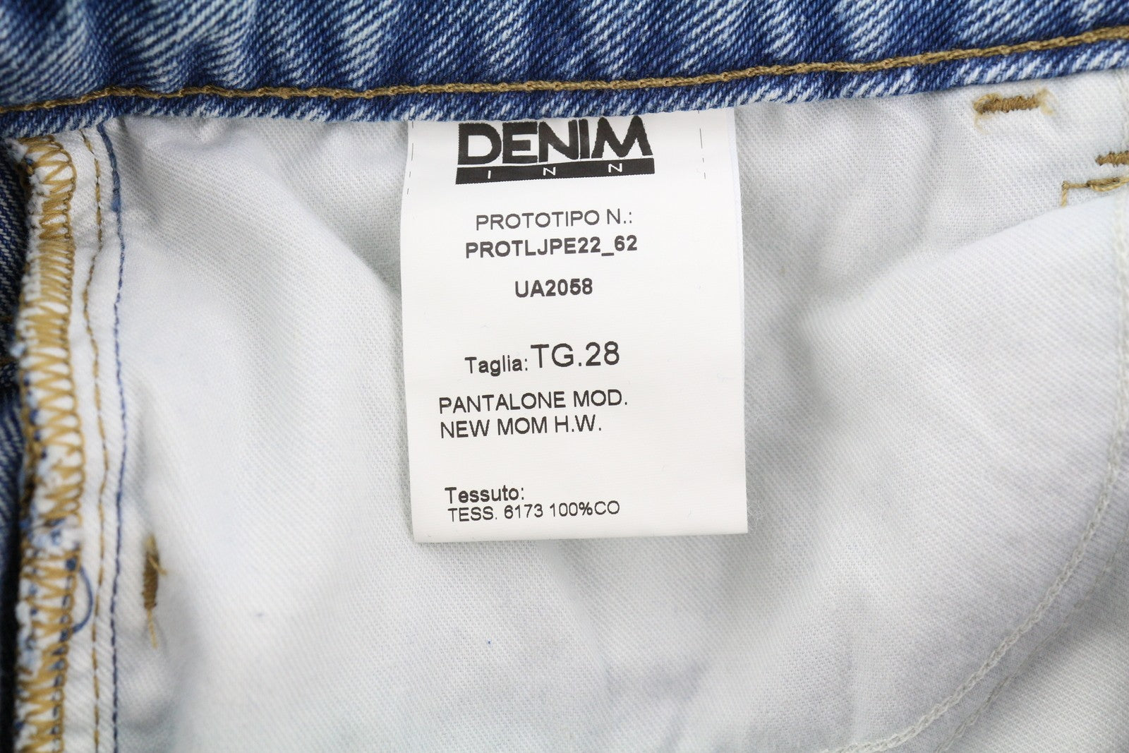 LIU JO New Mom Women's Jeans W28 Slim Embroidered High Waist Button Fly