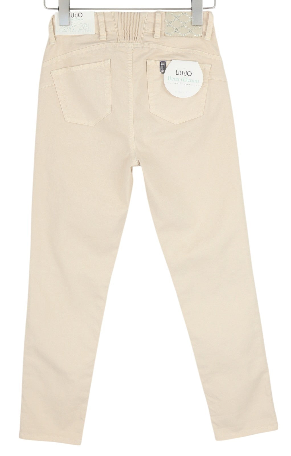 LIU JO Monroe Women's Jeans W28 L28 Slim Bottom Up Light Blue Denim