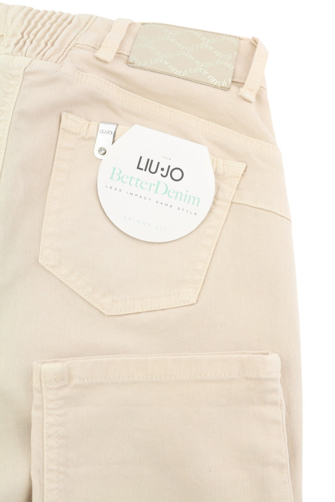 LIU JO Monroe Women's Jeans W28 L28 Slim Bottom Up Light Blue Denim