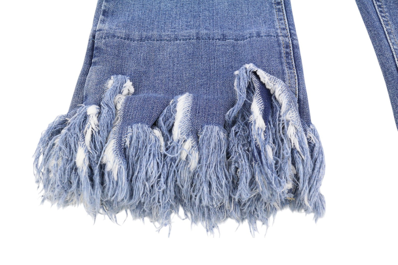 LIU JO Fly Women's Jeans W28 Blue Ripped Distressed Washed Ankle Zipper