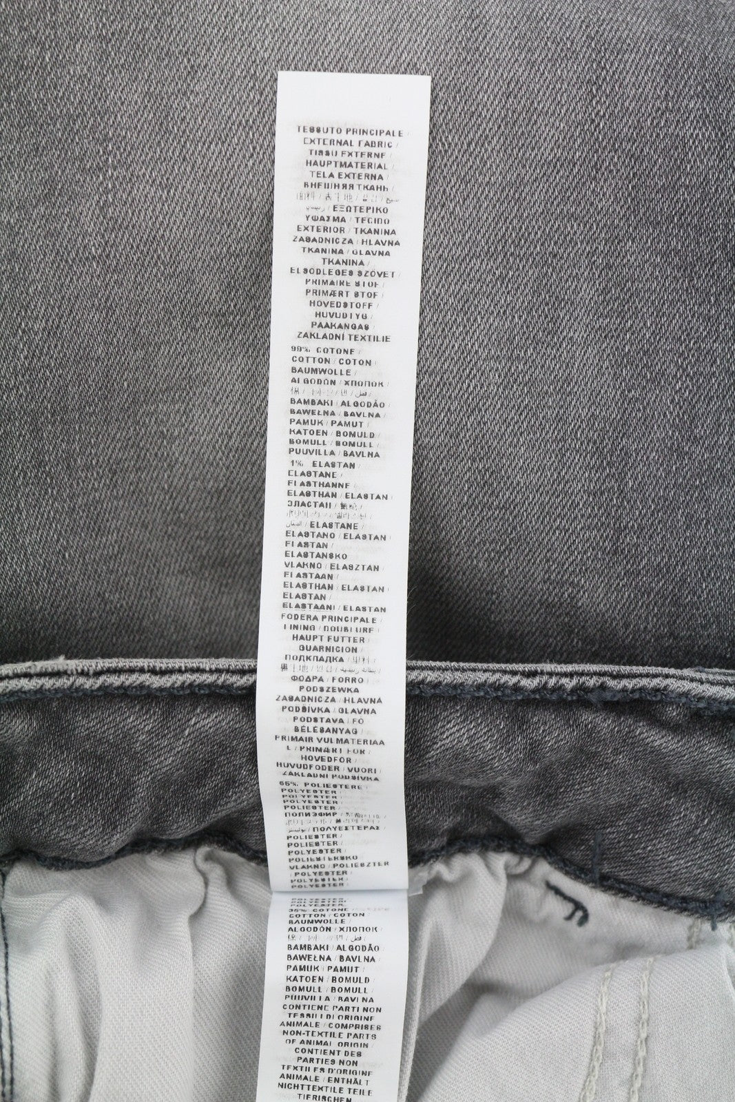 LIU JO Women's Jeans W28 Grey Skinny Fit High Waist Washed Ankle