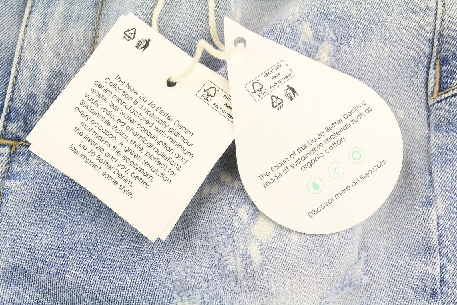 LIU JO Ideal Women's Jeans W28 Blue Washed Ripped Skinny Stretch Fit