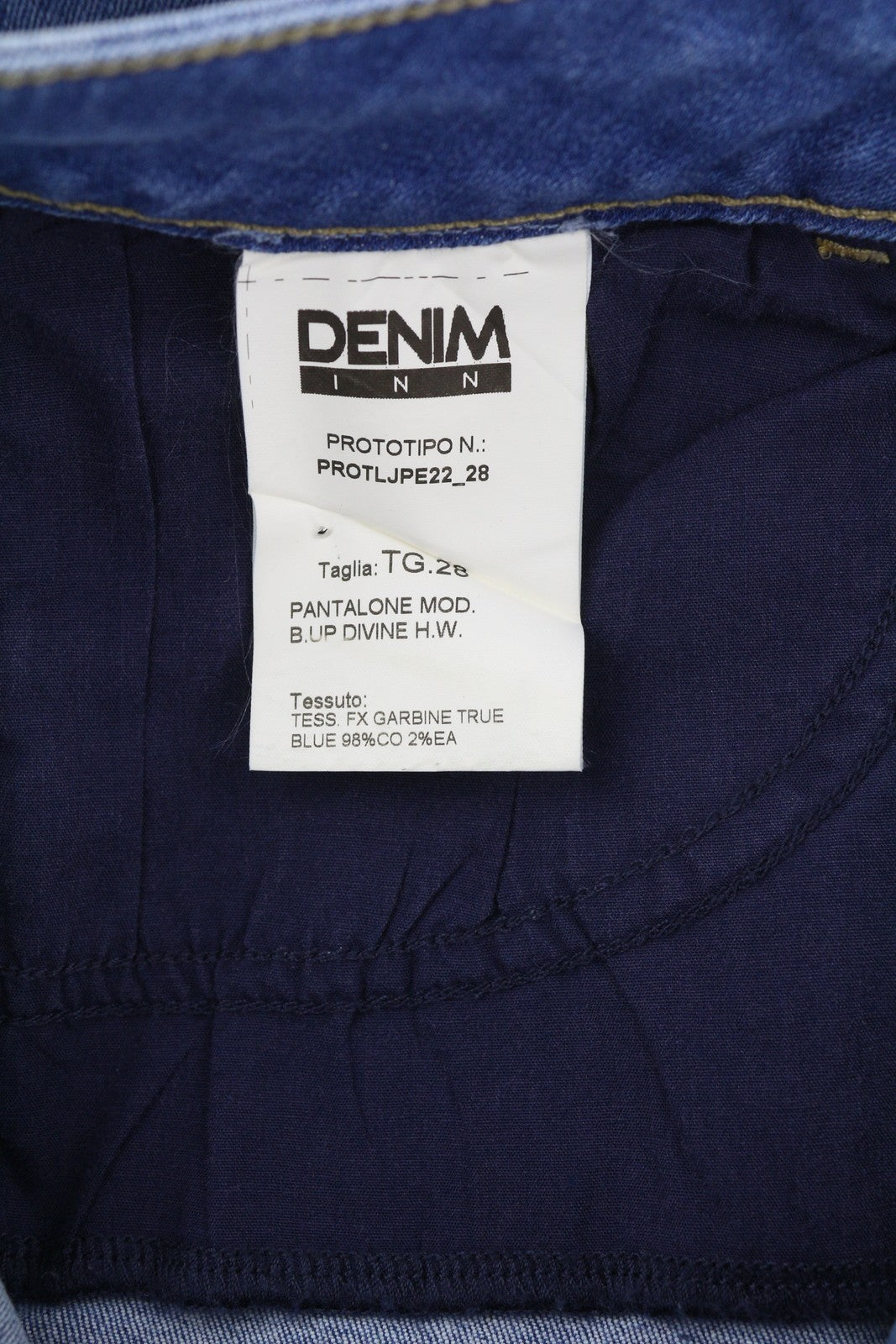 LIU JO Divine Women's Jeans W28 Blue Skinny Rhinestone Zip Fly Washed