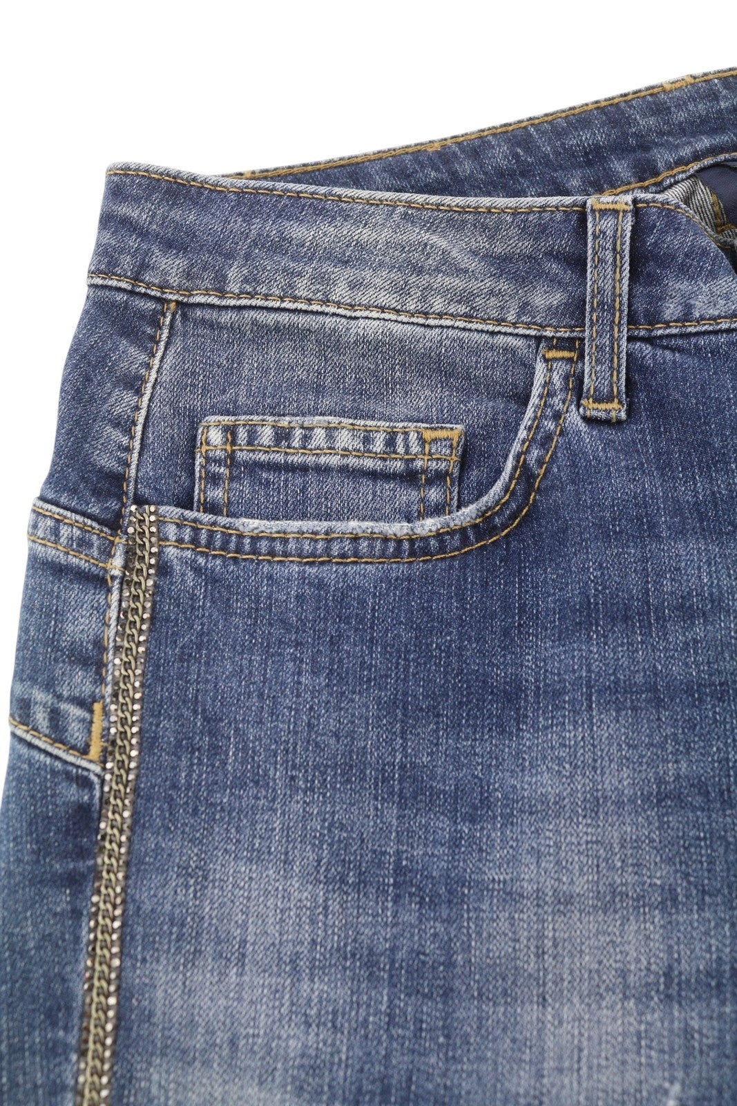 LIU JO Precious Women's Jeans W28 Blue Skinny Fit Ripped Distressed