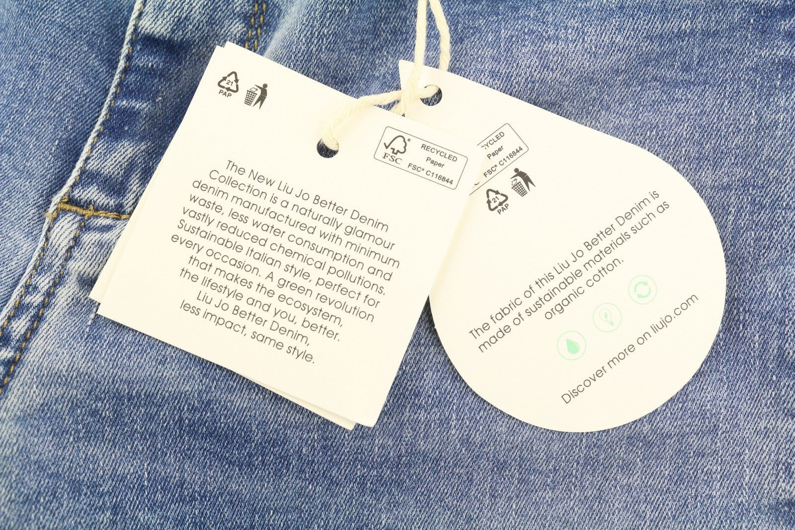 LIU JO Women's Jeans W28 Blue Skinny Washed High Waist Zip Fly Pockets