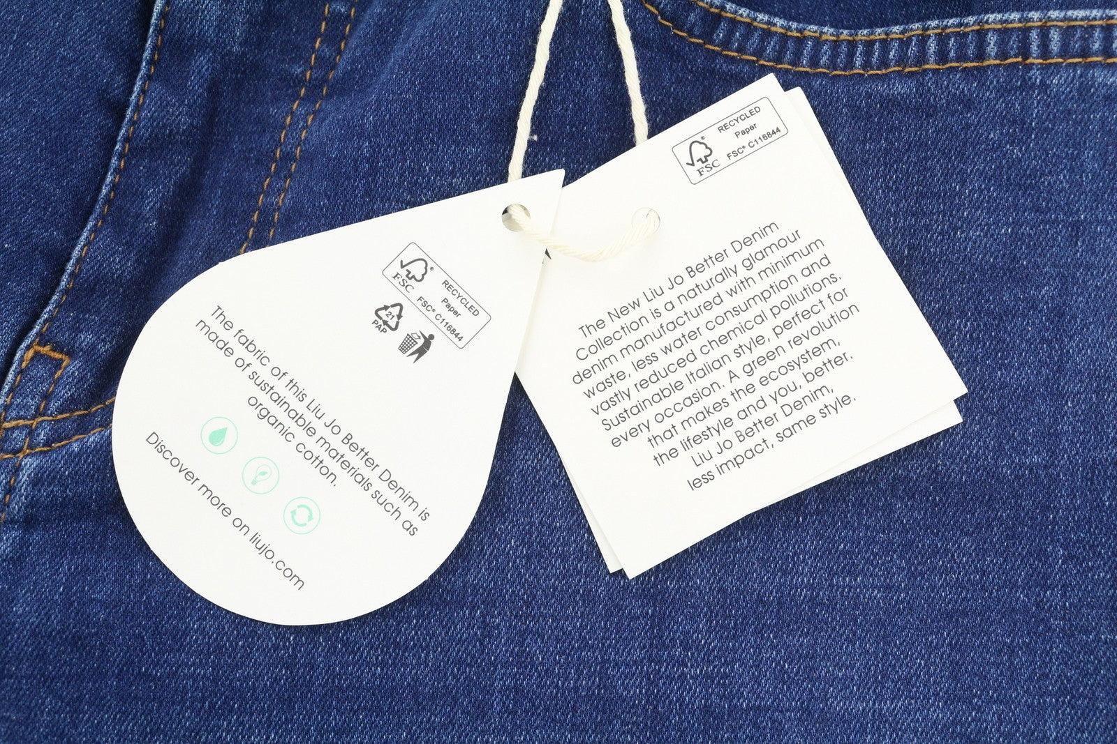 LIU JO Tasche Risvolto Women's Jeans W30 L29 Blue Straight Fit Washed