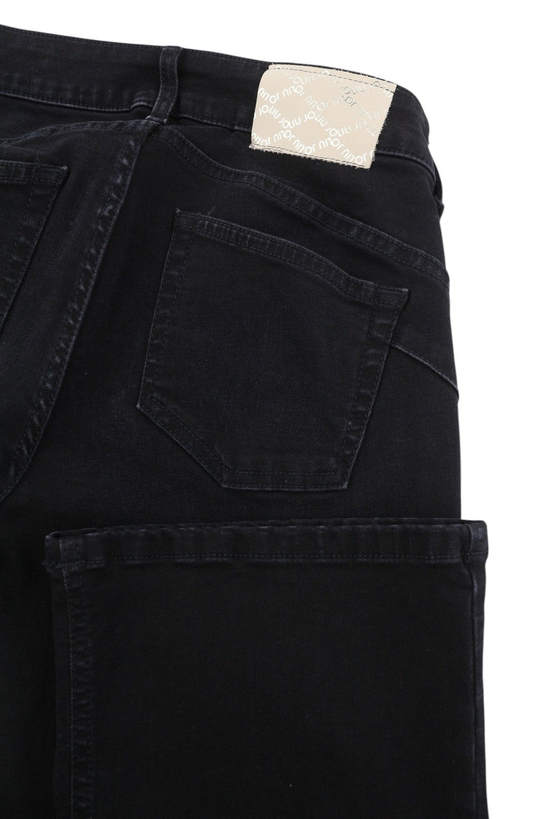 LIU JO Fly Women's Jeans W28 Black Bootcut Ankle Zip Fly Denim Logo